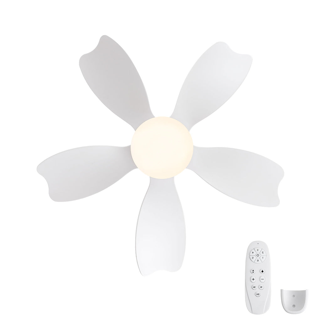 Low Profile Flush Mount Ceiling Fan With Light