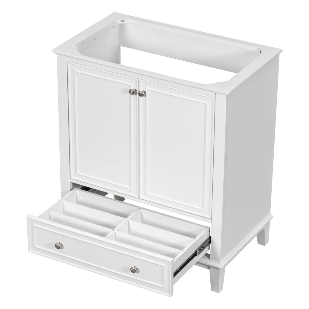 Modern Bathroom Vanity Base Only With Doors And Drawer