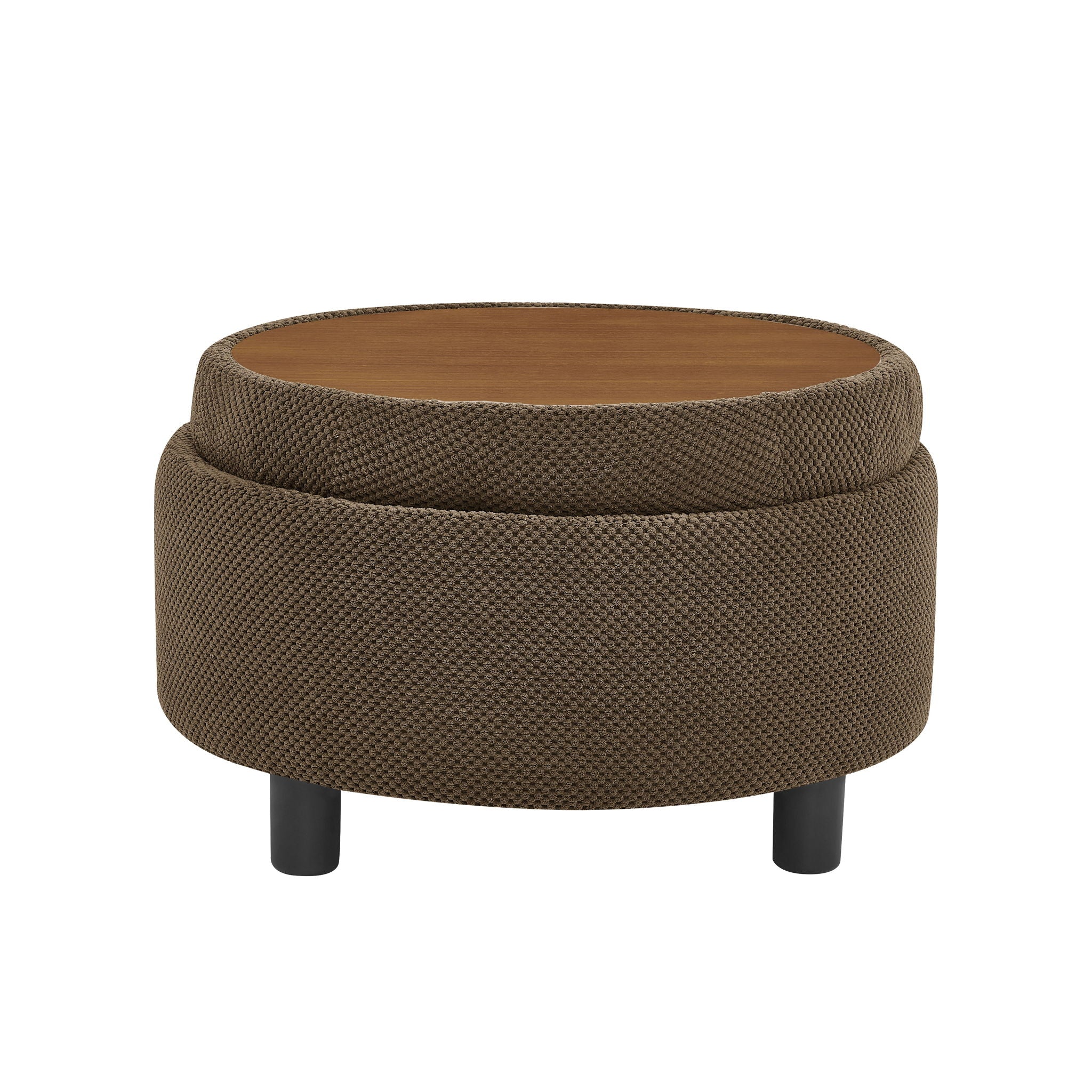 Storage Round Footstool Table Ottoman