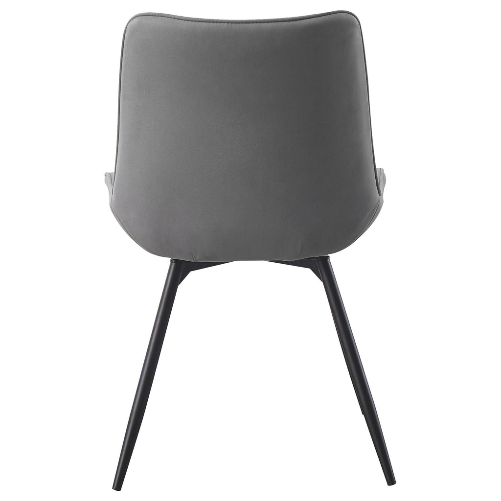 Tufted Swivel Dining Chairs (Set of 2) - Gray
