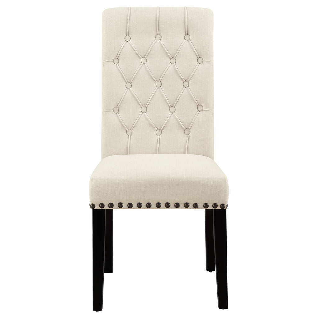 Button Tufted Side Chairs (Set of 2) - Beige