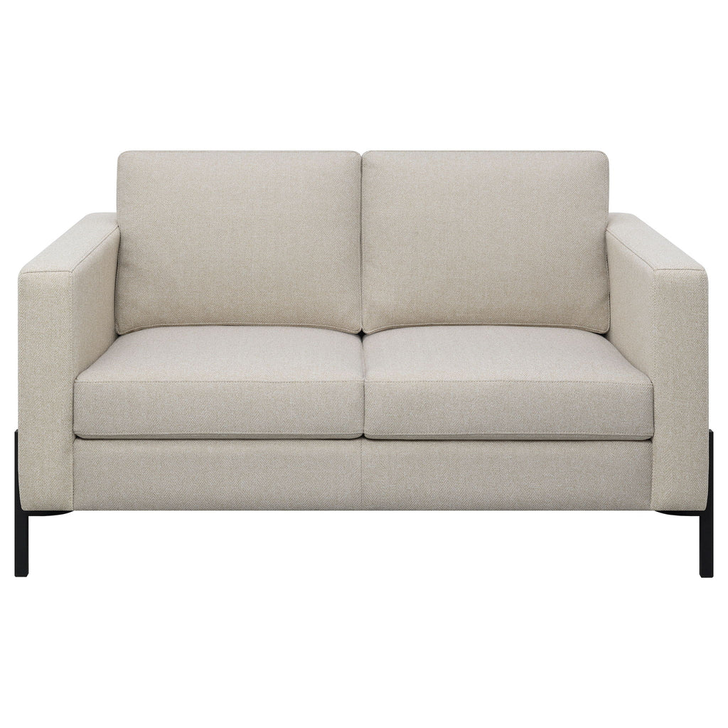 Dulcie - Loose Back Loveseat - Oatmeal