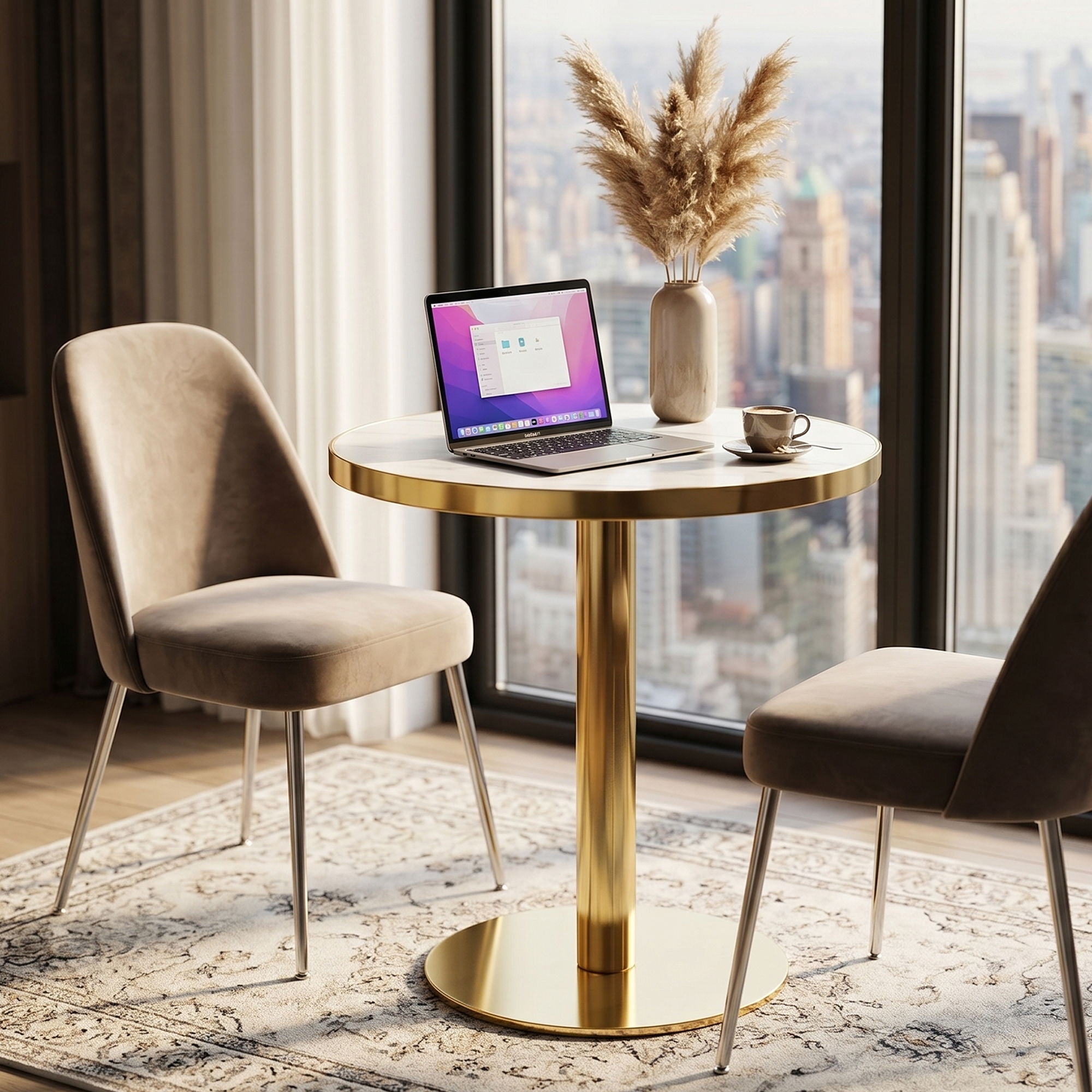 Modern Round Bistro Table