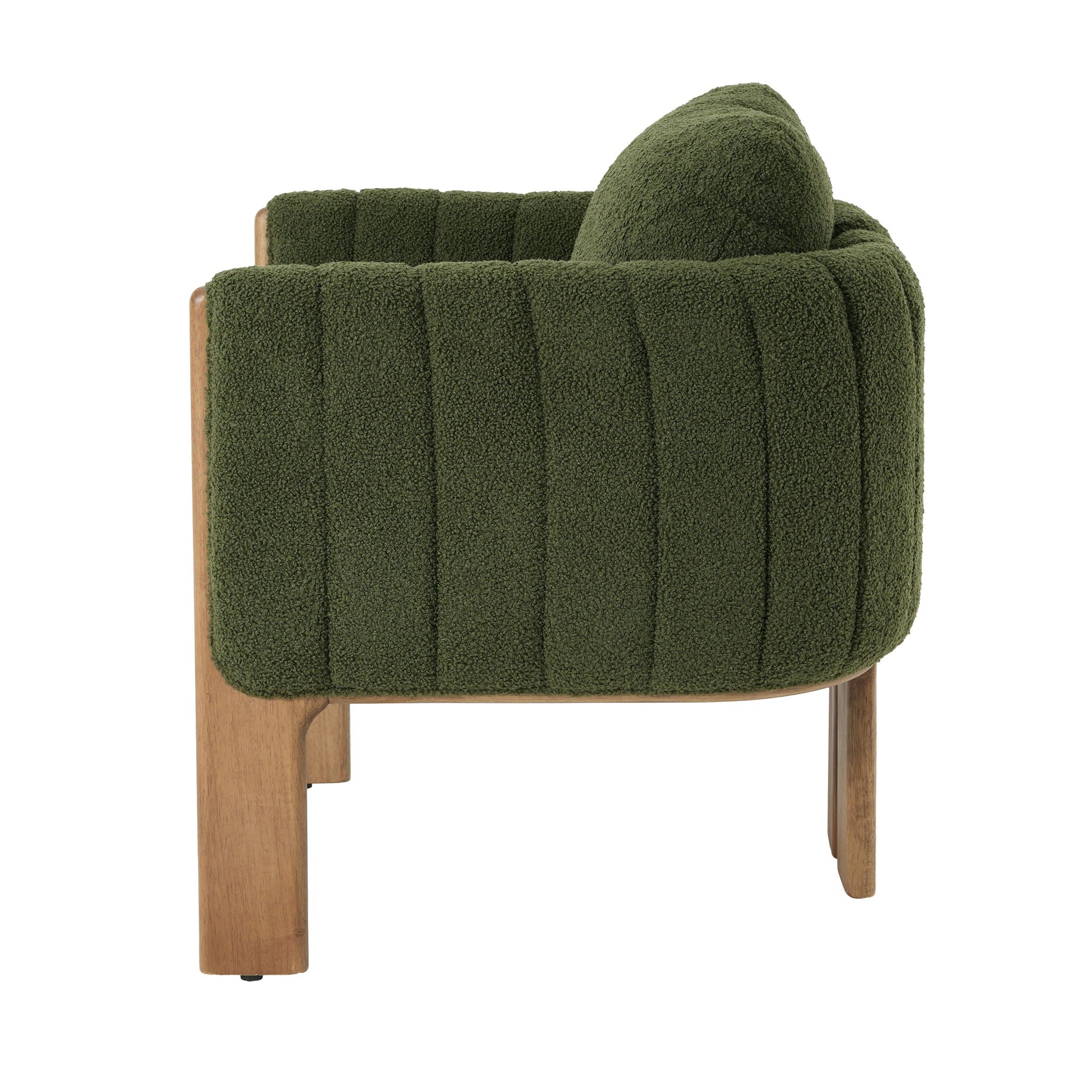 Upholstered Dining Chair With Vertical Channel Tufting
