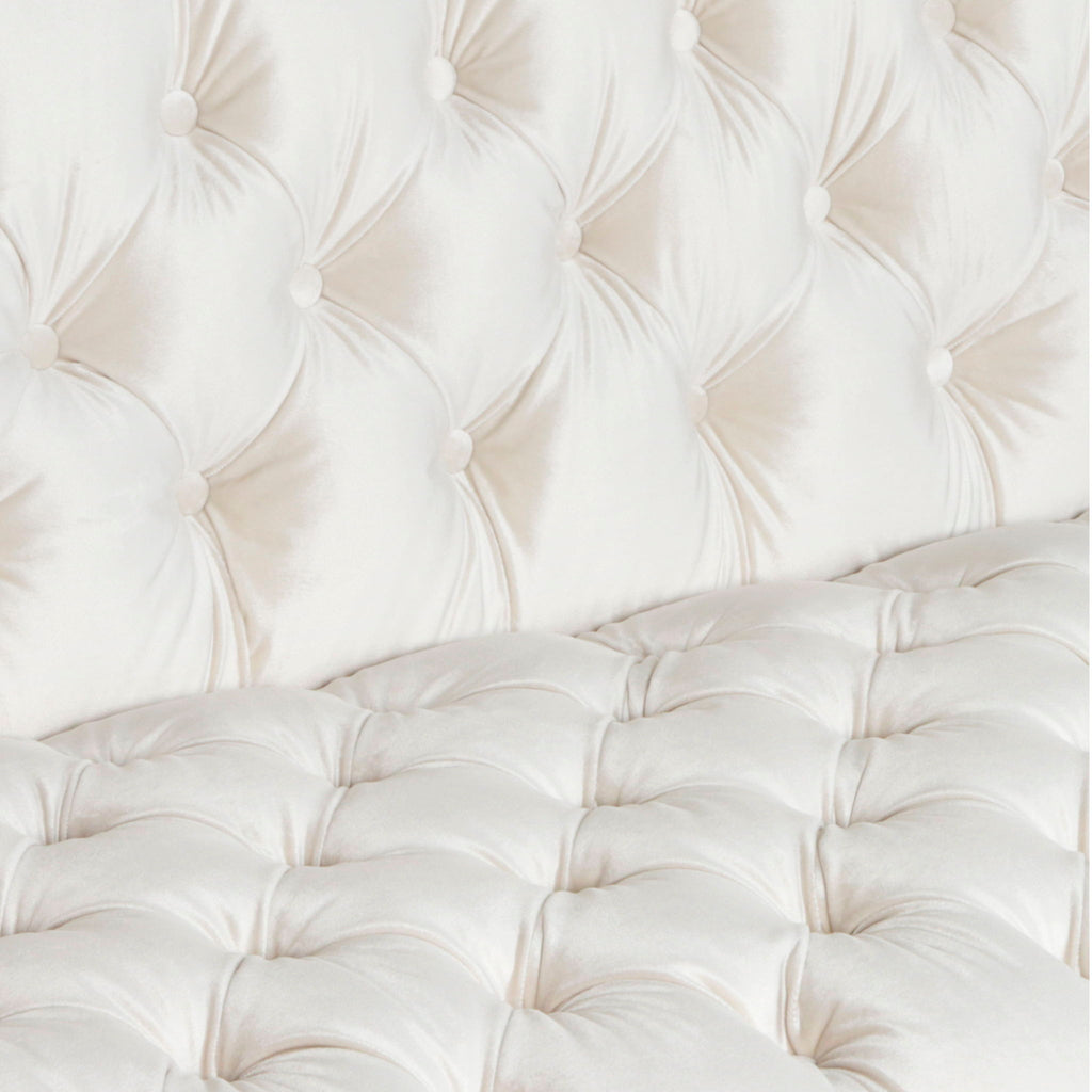 Contemporary 3 Seater Sofa With Button Tufting
