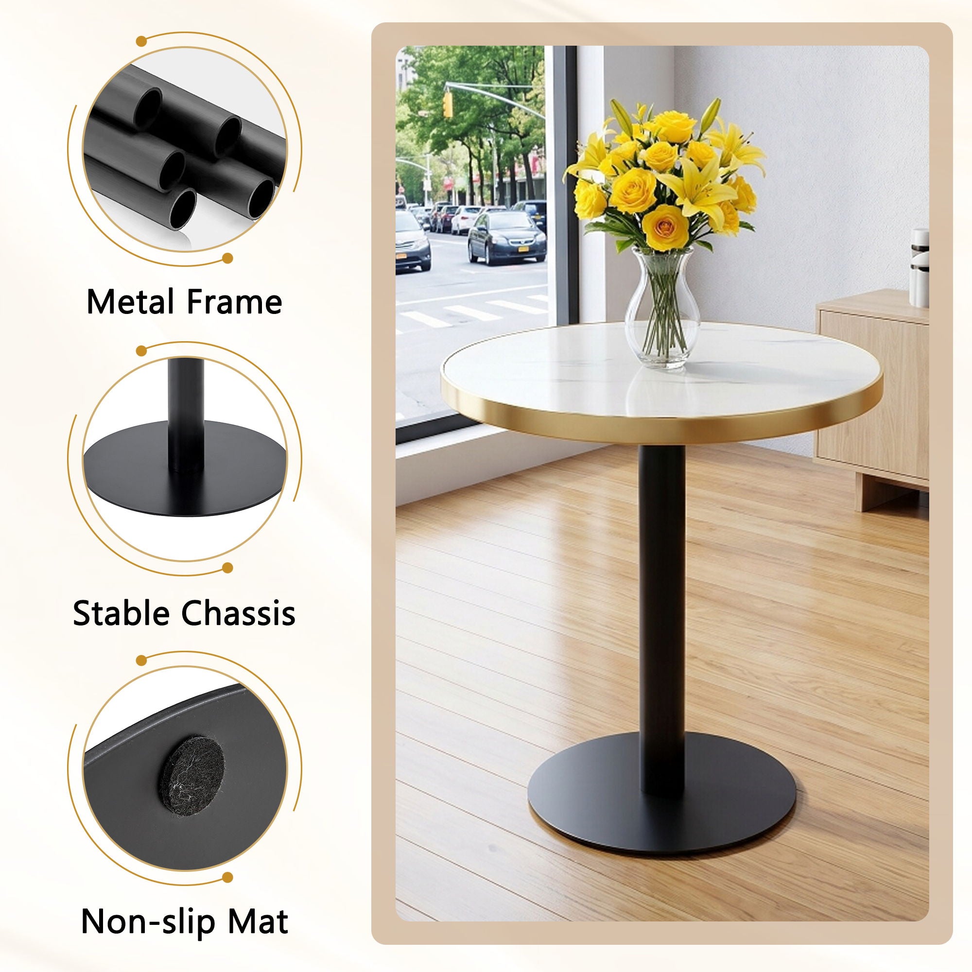Elegant Round Bistro Table