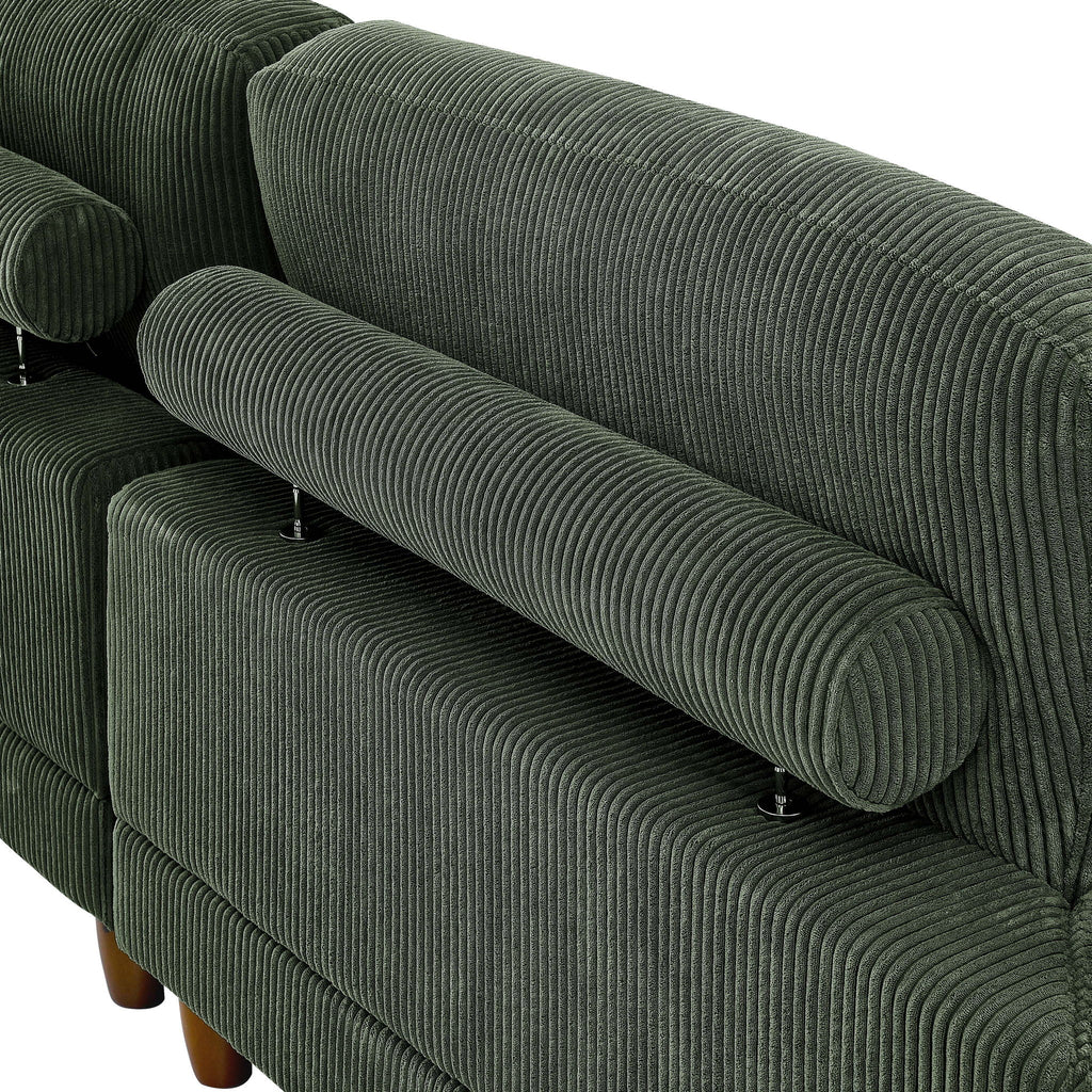 Modern Modular Sectional With Adjustable Back Support