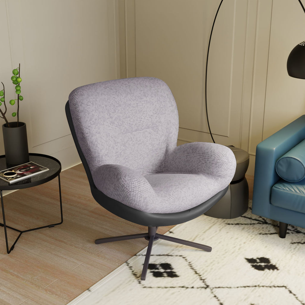 360° Swivel Office Chair, No Wheels