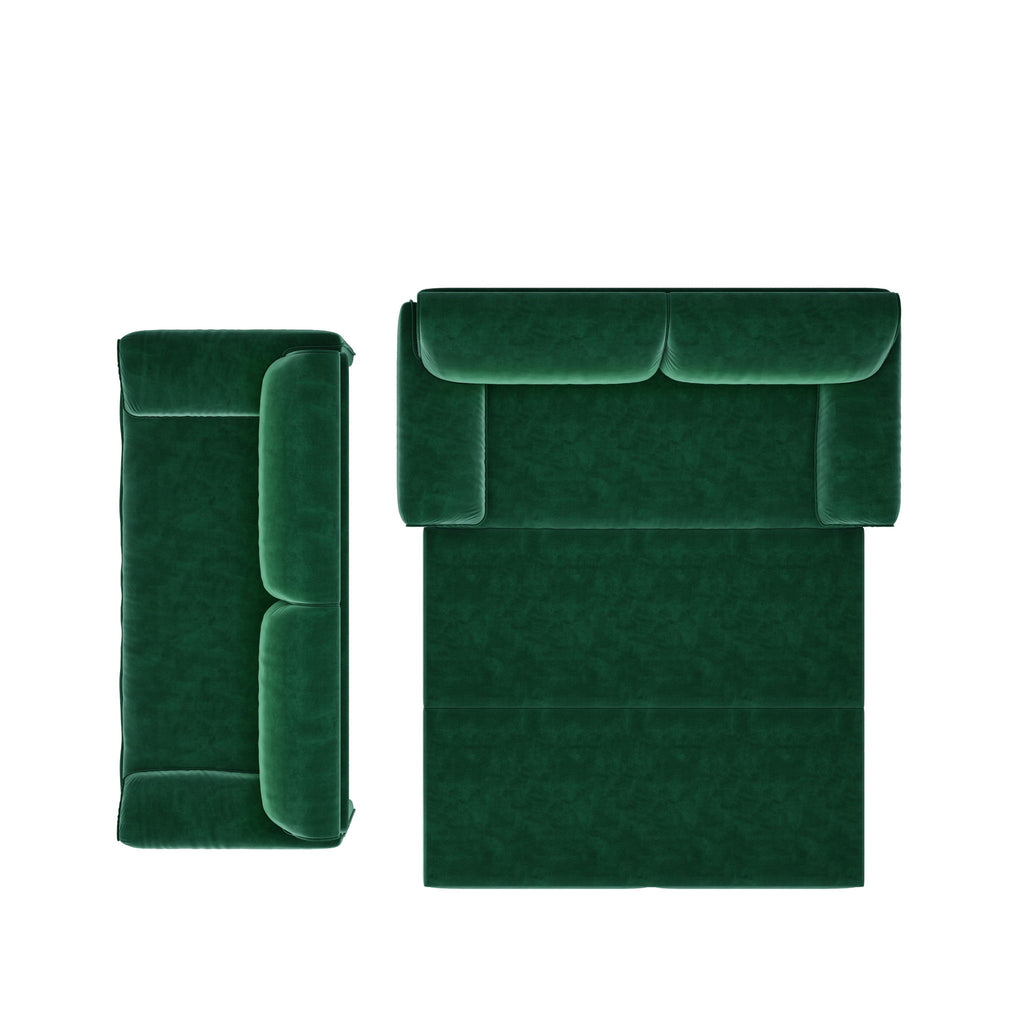 Queen Pull Out 3 In 1 Convertible Sleeper Sofa With Side Storage