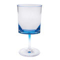 Leadingware Oval Halo Plastic Wine Glasses (Set of 4)