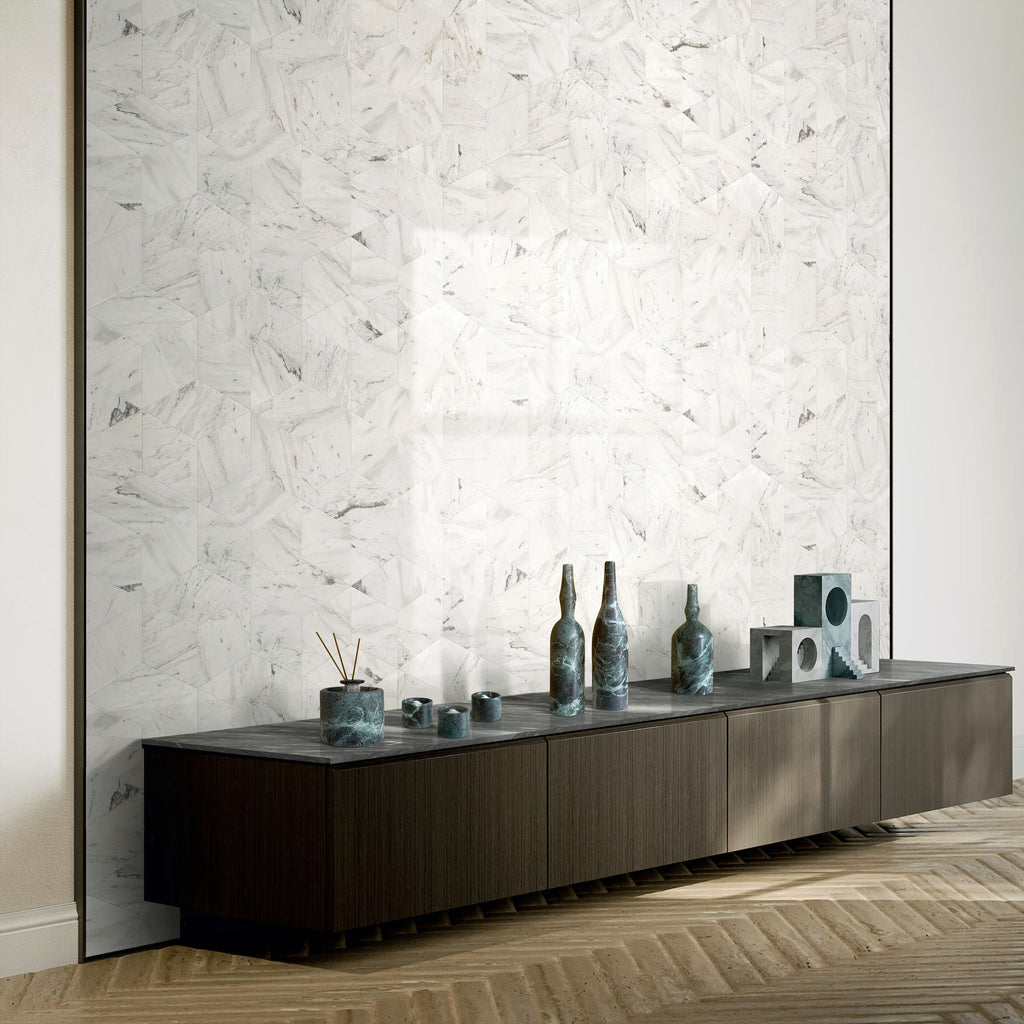 7 Pieces Luxury Natural Marble Living Room Accessories Set