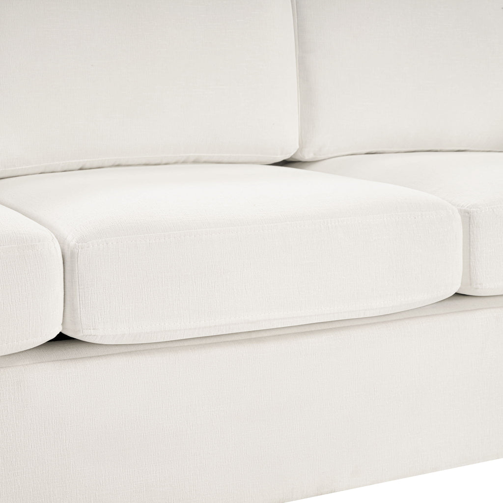 Modern 3 Seater Sofa With Curved Backrest