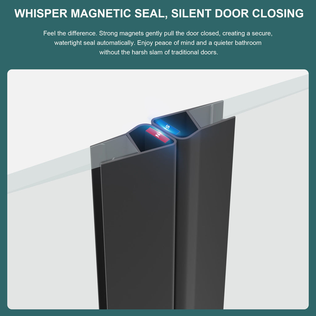 Diamond Shaped Corner Shower Door, Inward Sliding, Stainless Steel Frame