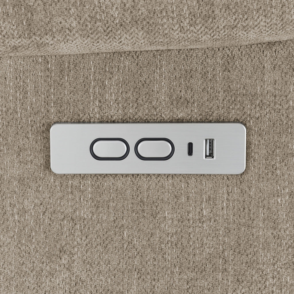 Beca - Upholstered Power Lift Recliner With Cupholders And USB Charging