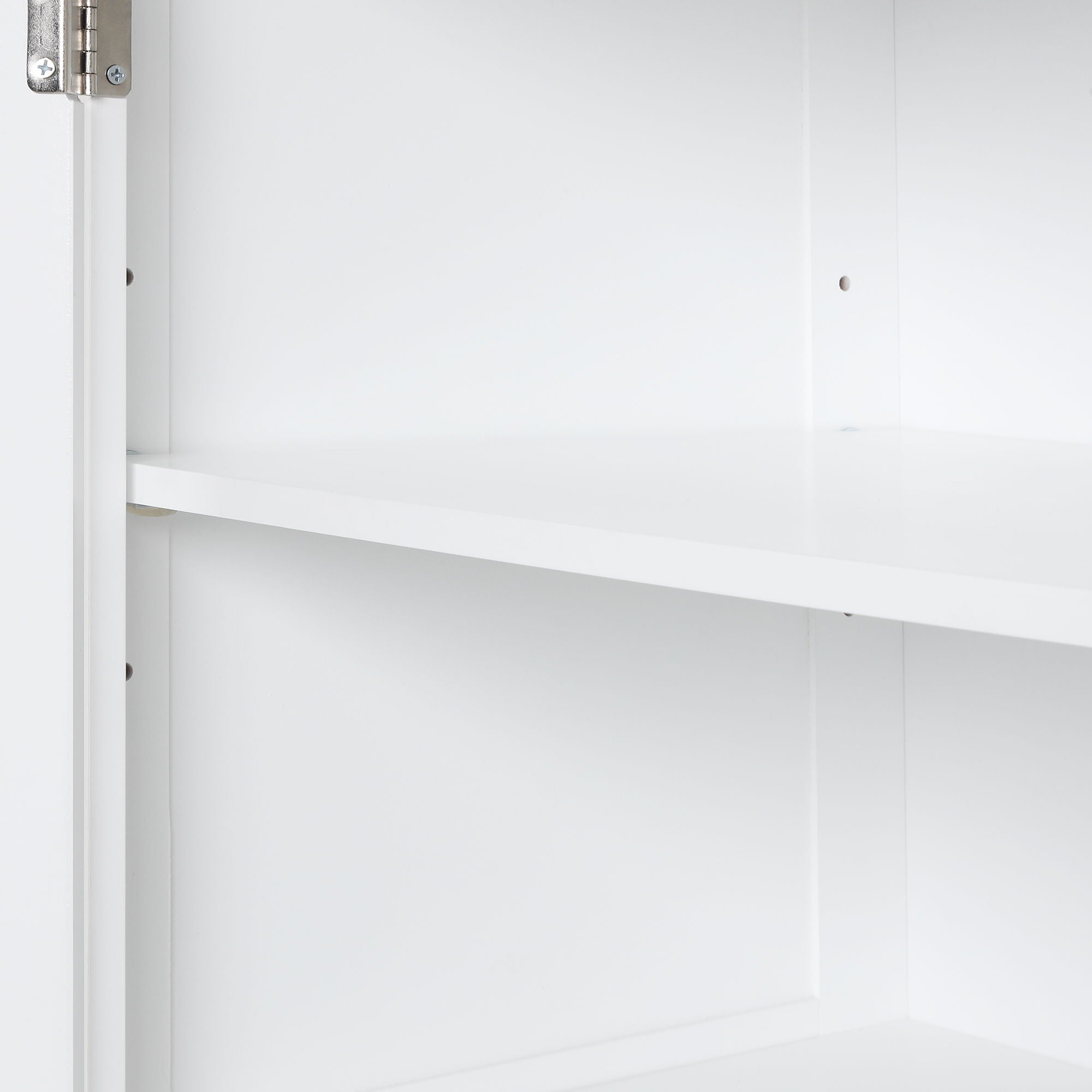 Tall Freestanding Bathroom Storage Cabinet With Adjustable Shelf And 2 Drawers