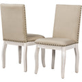Upholstered Dining Chairs With Nailhead (Set of 2)