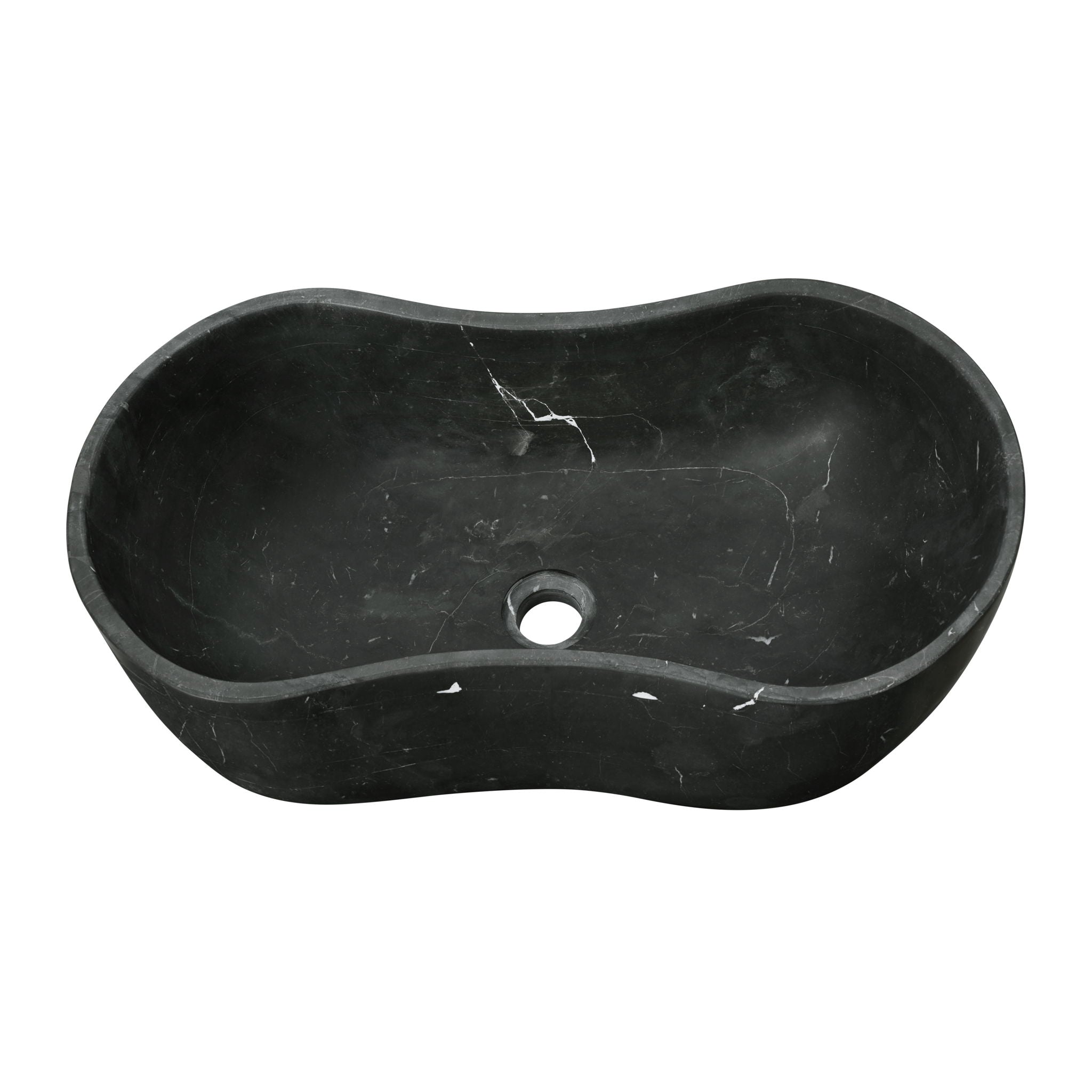 Bathroom Vessel Sink With Wavy Design