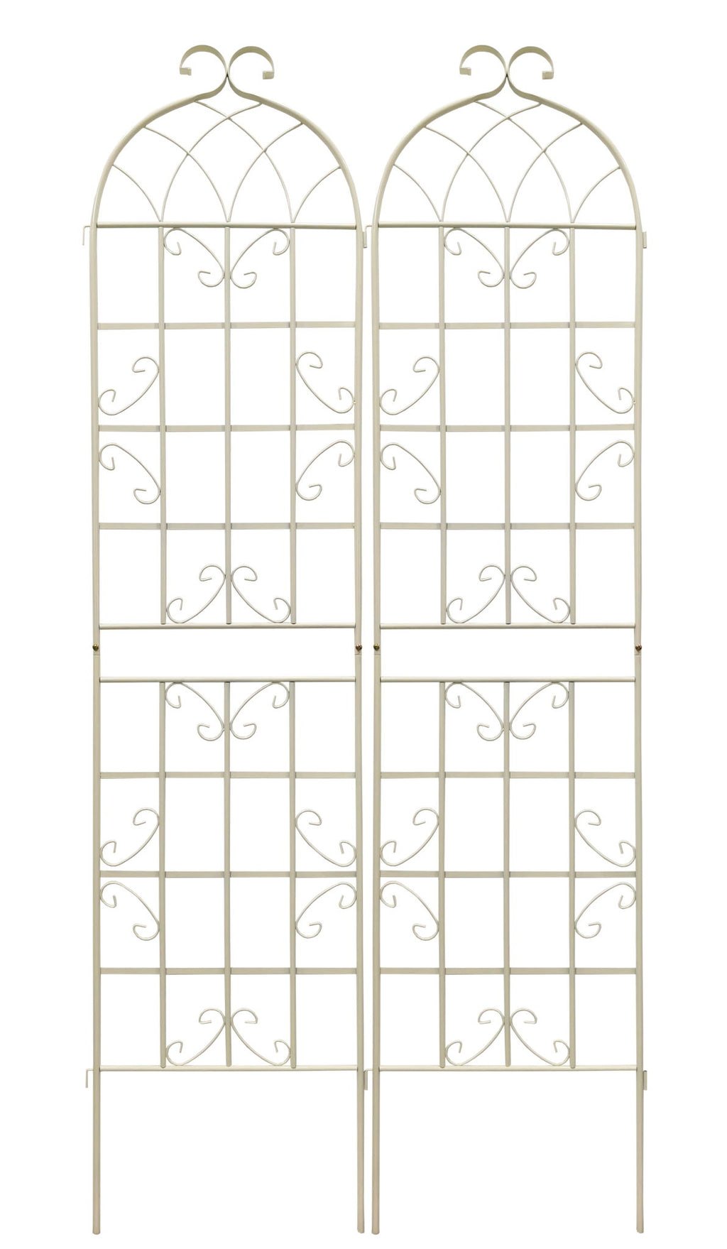 Metal Garden Rustproof Trellis For Climbing Plants Outdoor Flower Support