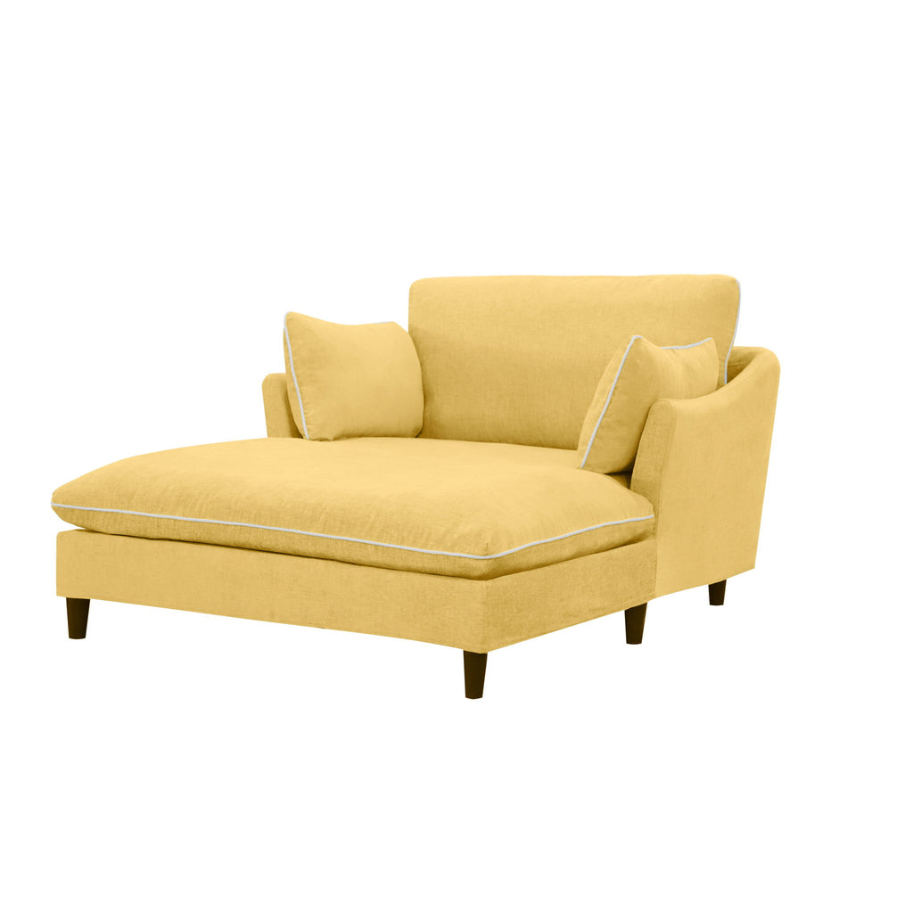Modern Chaise Lounge Couch Sofa Bed With Pillows