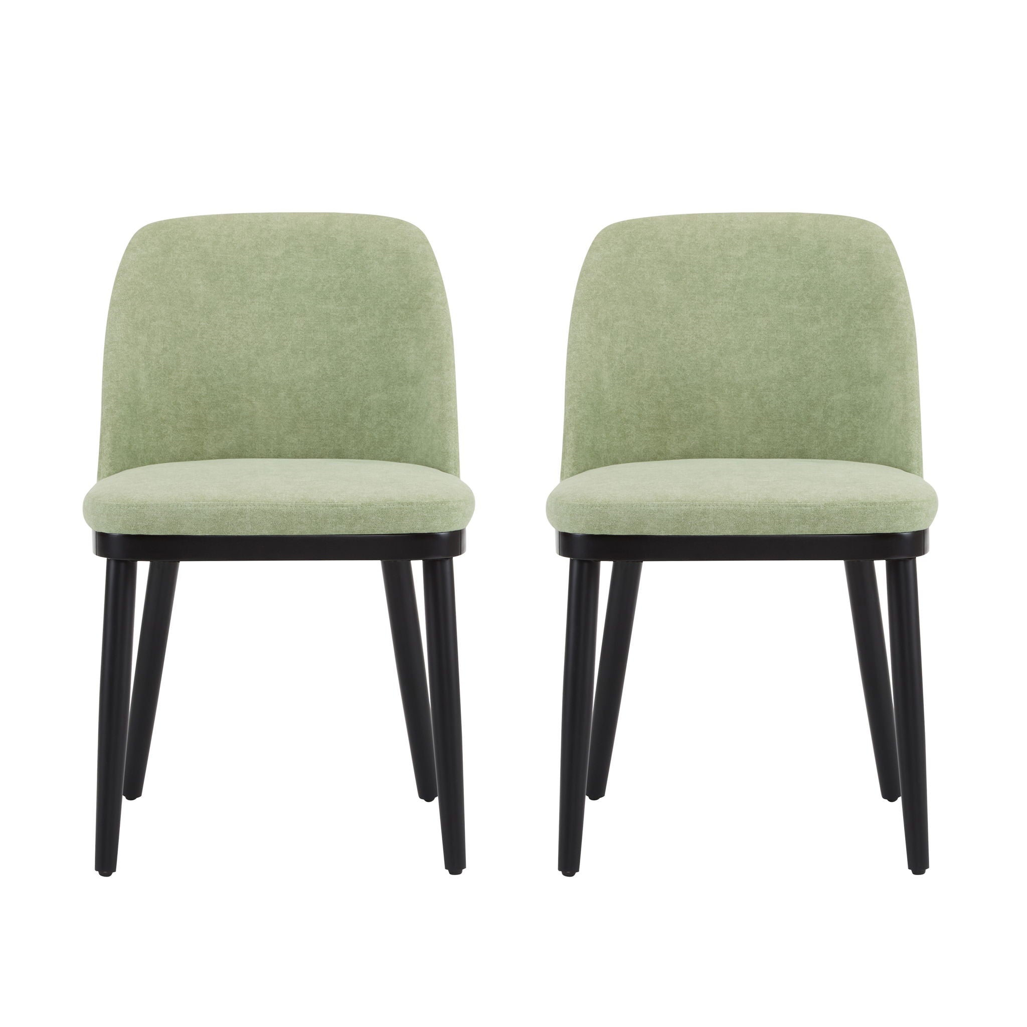 Modern Dining Chair With Curved Backrest