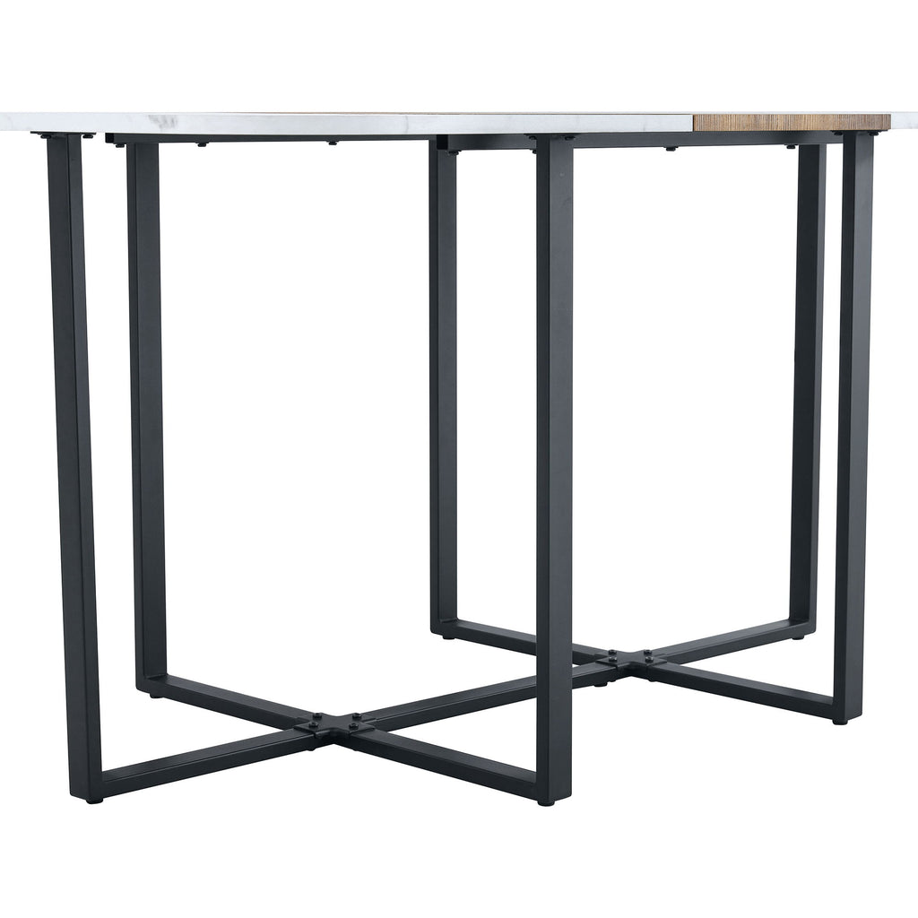 2 Tone Dining Table For Modern Minimalist And Industrial Styles