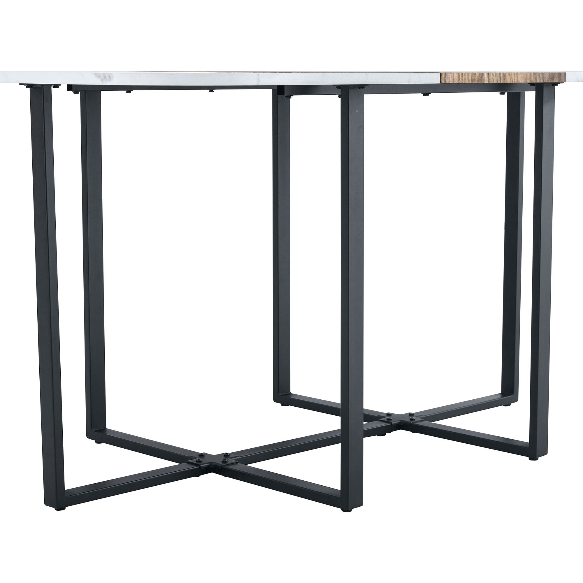 2 Tone Dining Table For Modern Minimalist And Industrial Styles