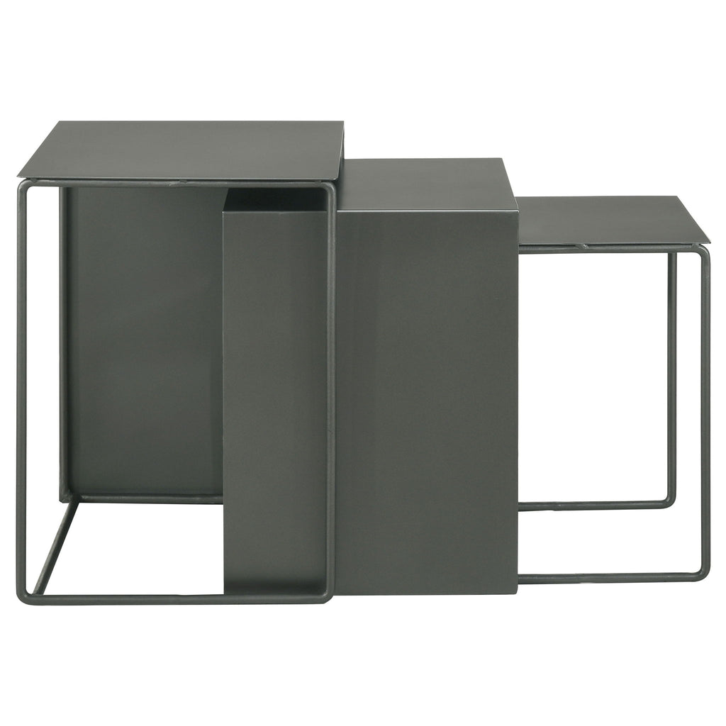 Vestal - 3 Piece Rectangular Nesting Table Set - Gray
