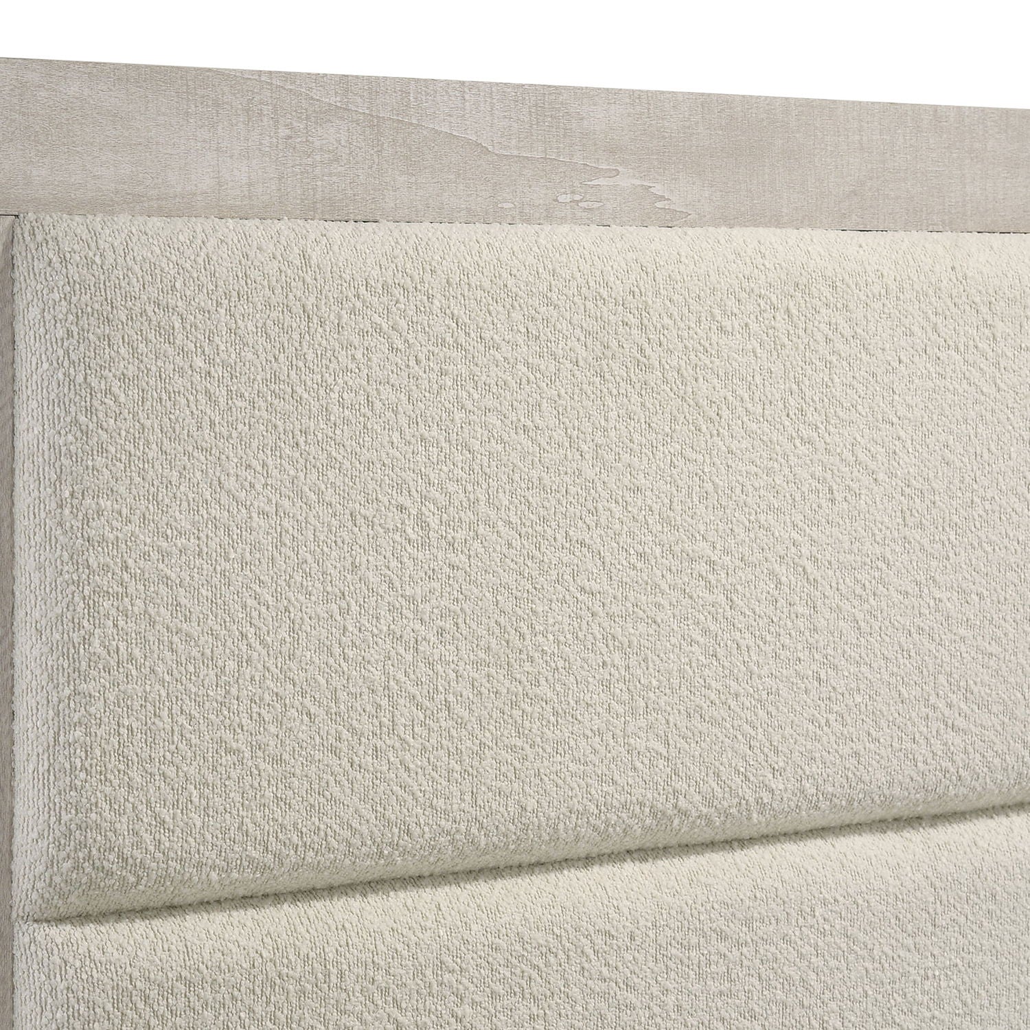 Strout - Queen Panel Bed With Upholstered Headboard - Rustic