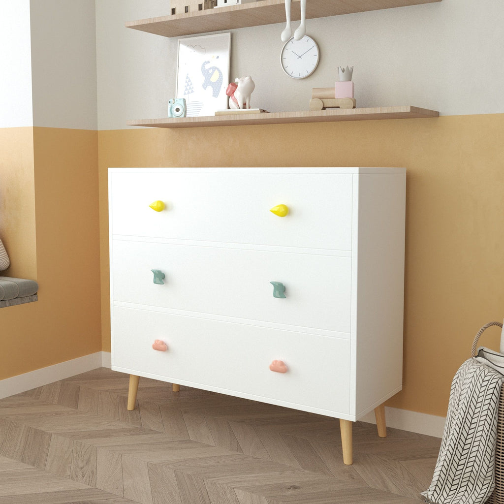 3 Drawer Dresser, Storage Cabinet With Anti Tip Safety