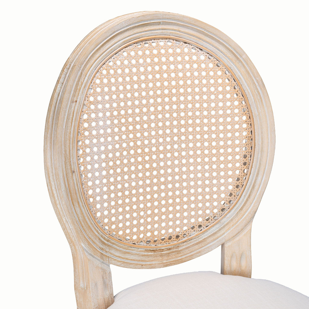 French Country Bar Chairs With Round Back (Set of 2)