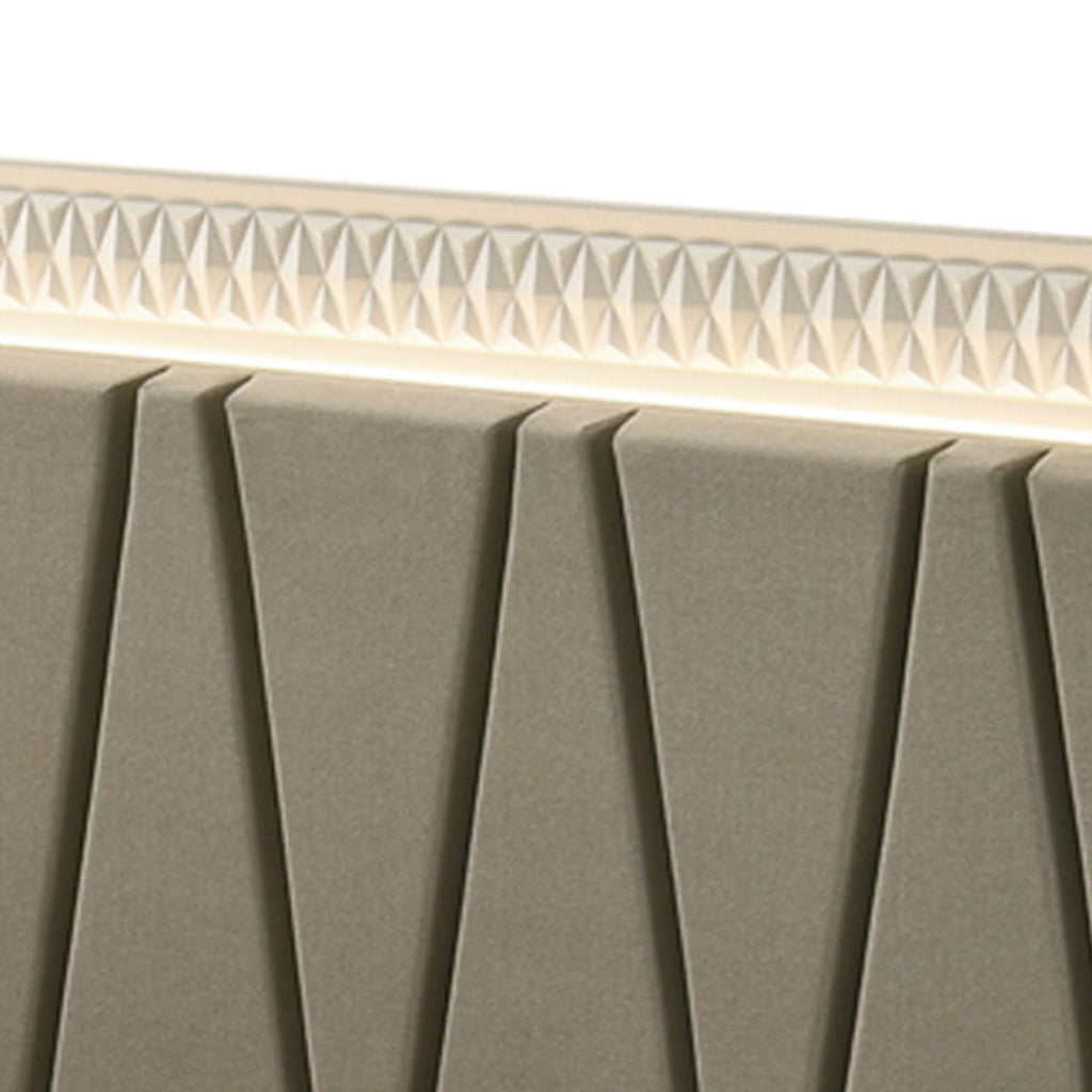 Stanley - Bed With LED Upholstered Headboard
