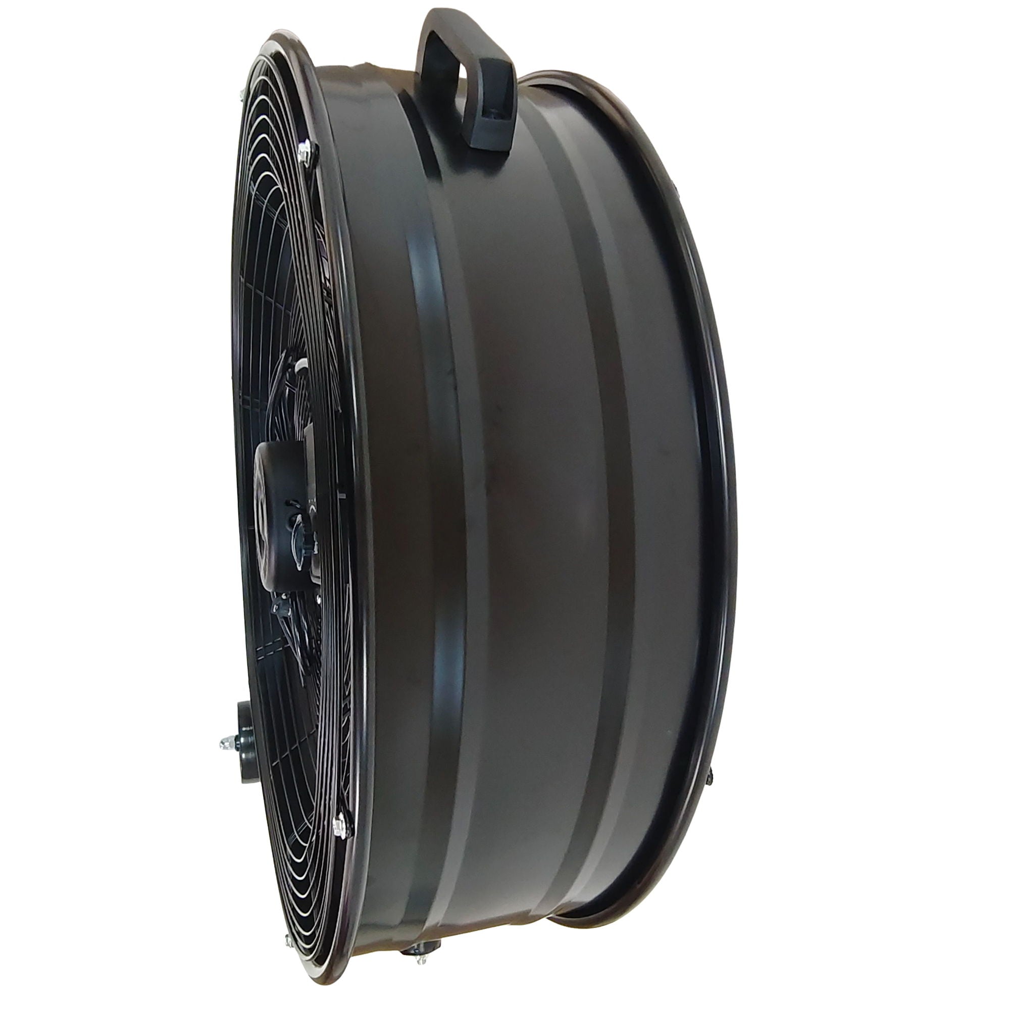 Drum Fan With Pure Copper Wiring Motor And Blades - Black