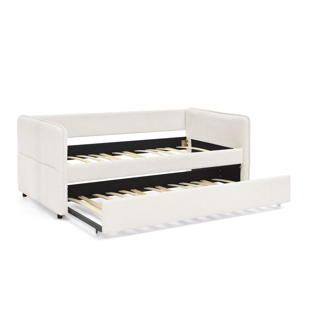 Upholstered Daybed With Pop Up Trundle