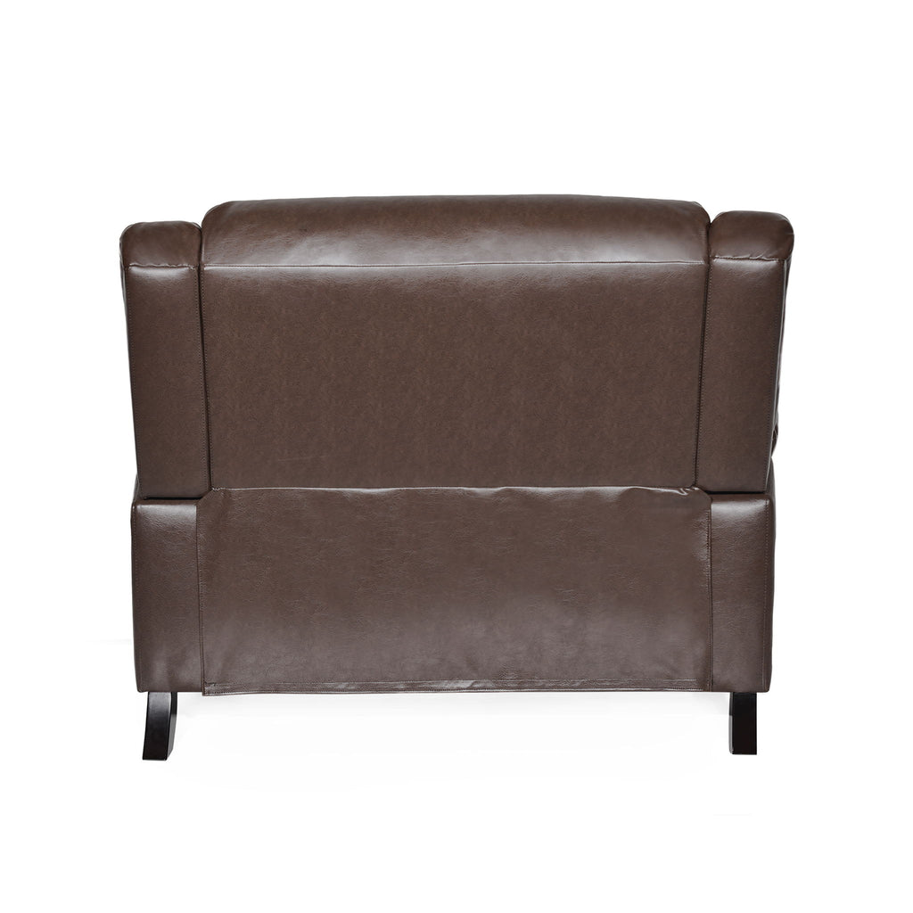 Tufted Design Wide Manual Recliner Chair