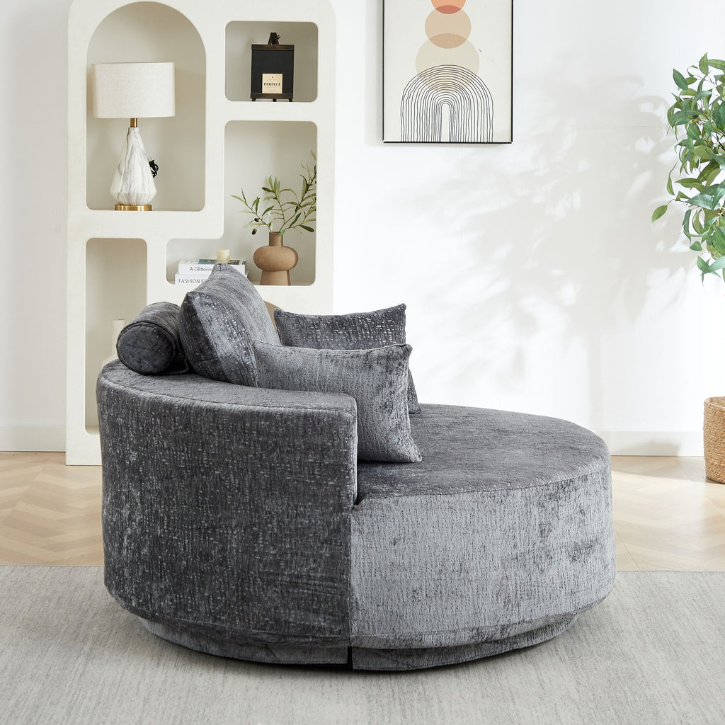 Swivel Chair With Rotating Base For Living Room