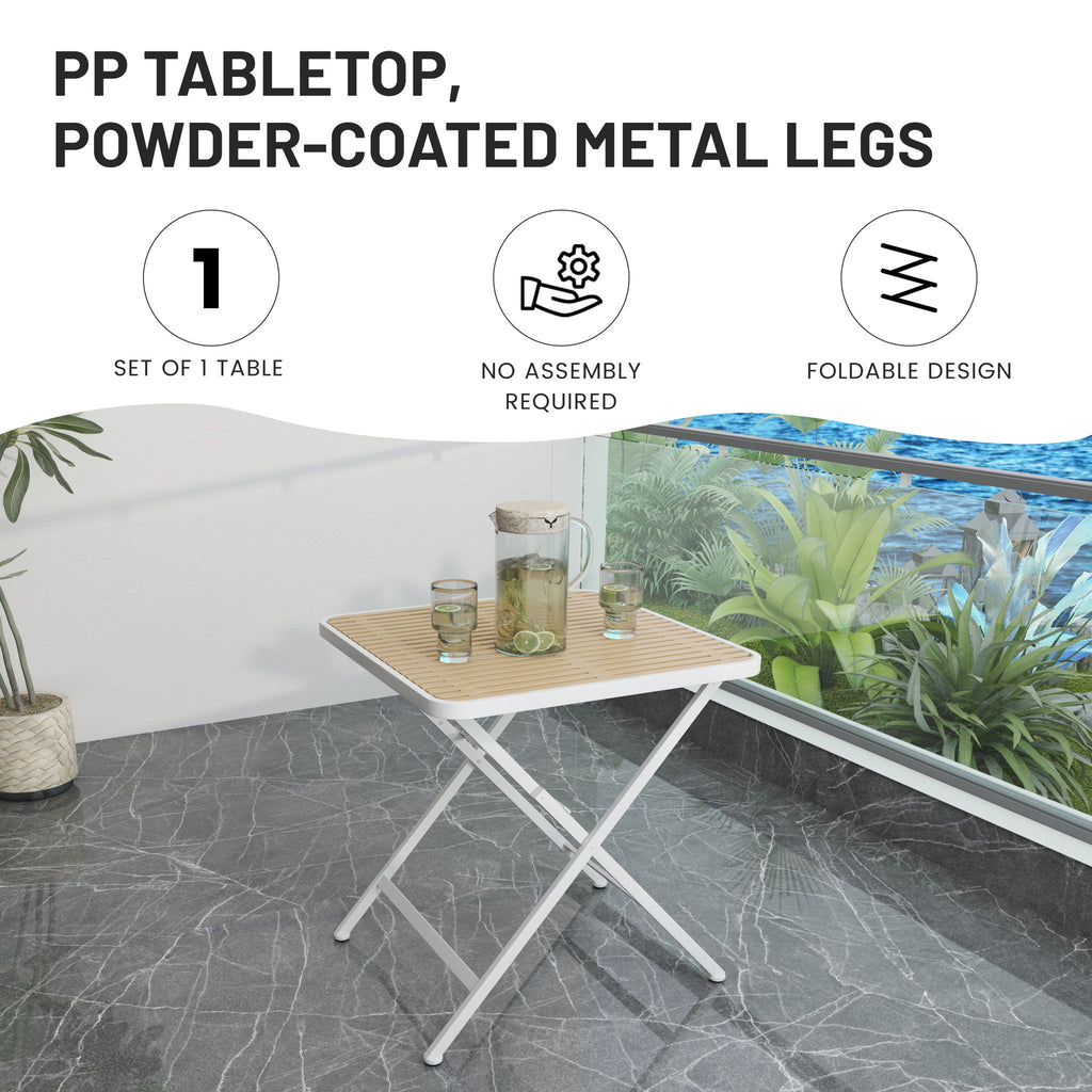 2 Pack Lounge Chair Set & Folding Square Table