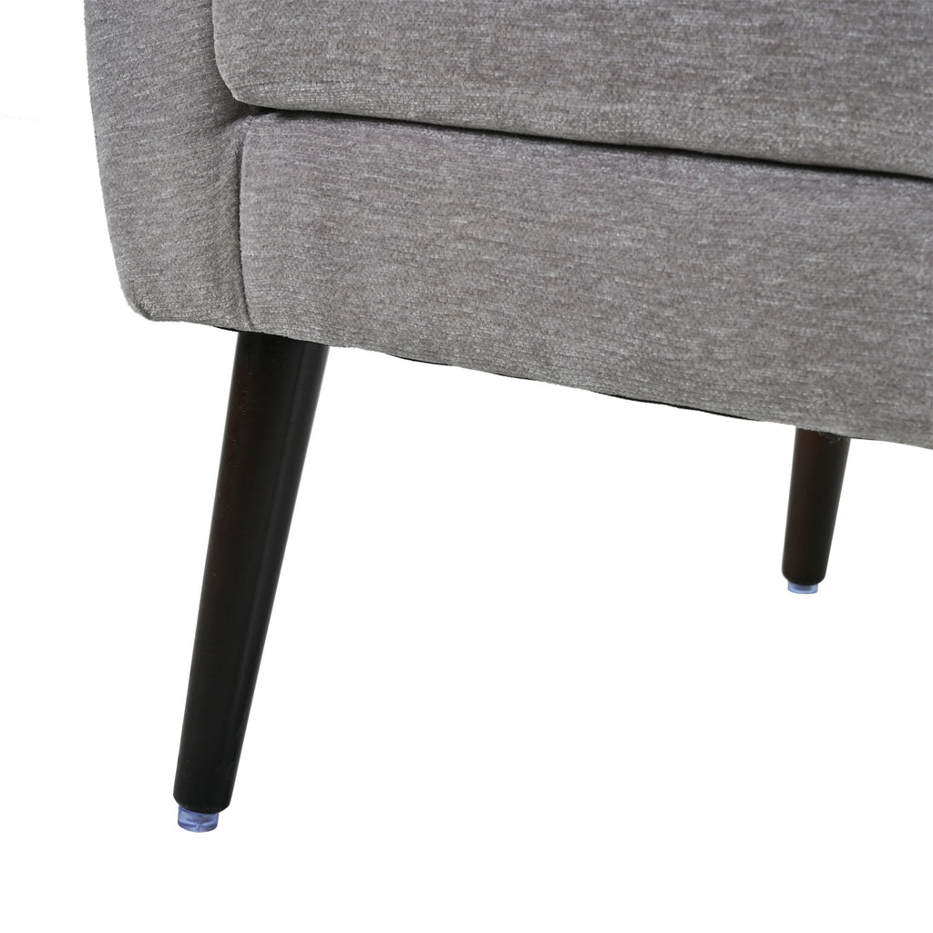 Modern Accent Chair, Arm Chairs For Living Room, Upholstered Mordern Armchair, Comfy Soft Padded Lounge Chair In Small Space, Bedroom, With Pillow, Solid Wood Leg