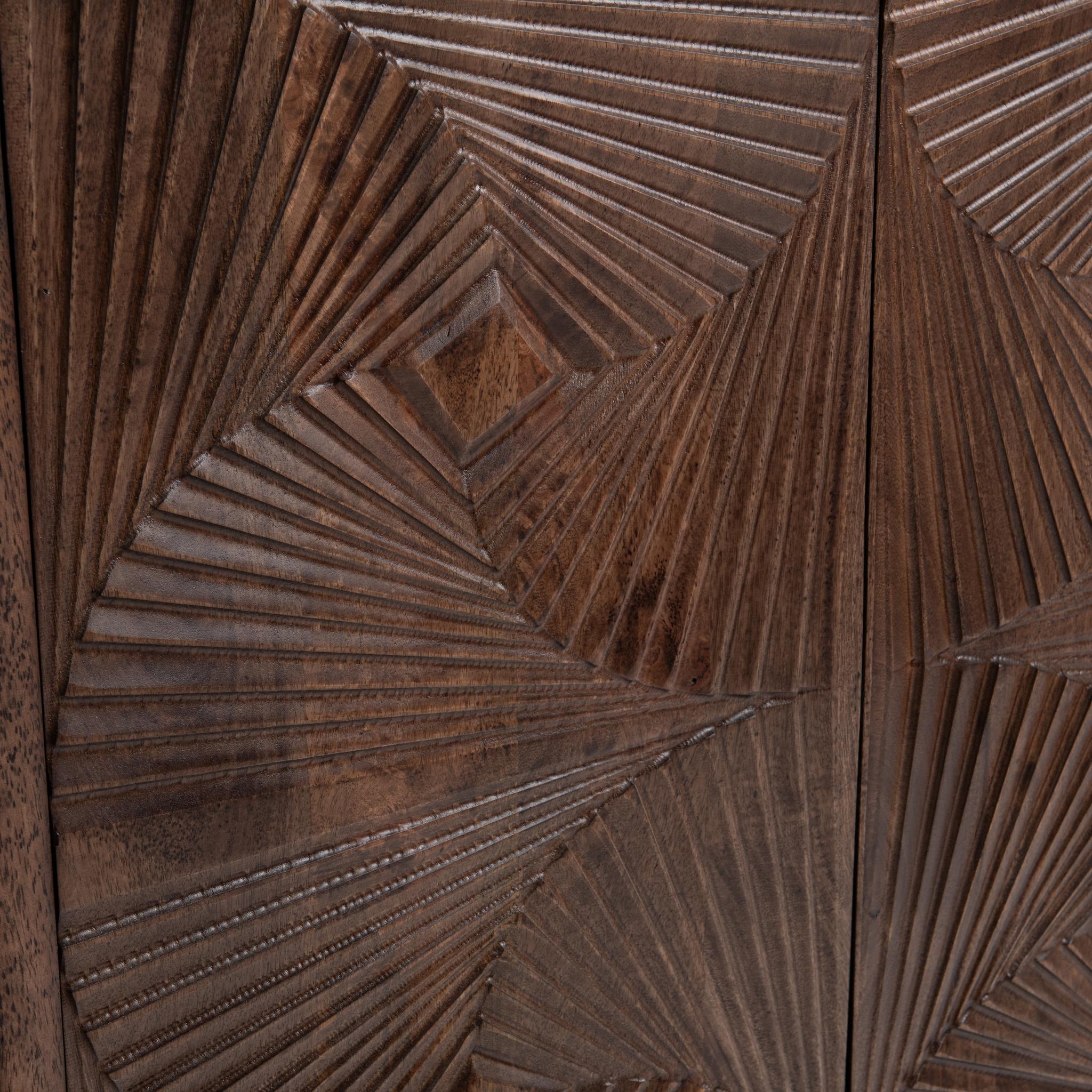 Lina - 4 Door Cabinet - Kona Brown