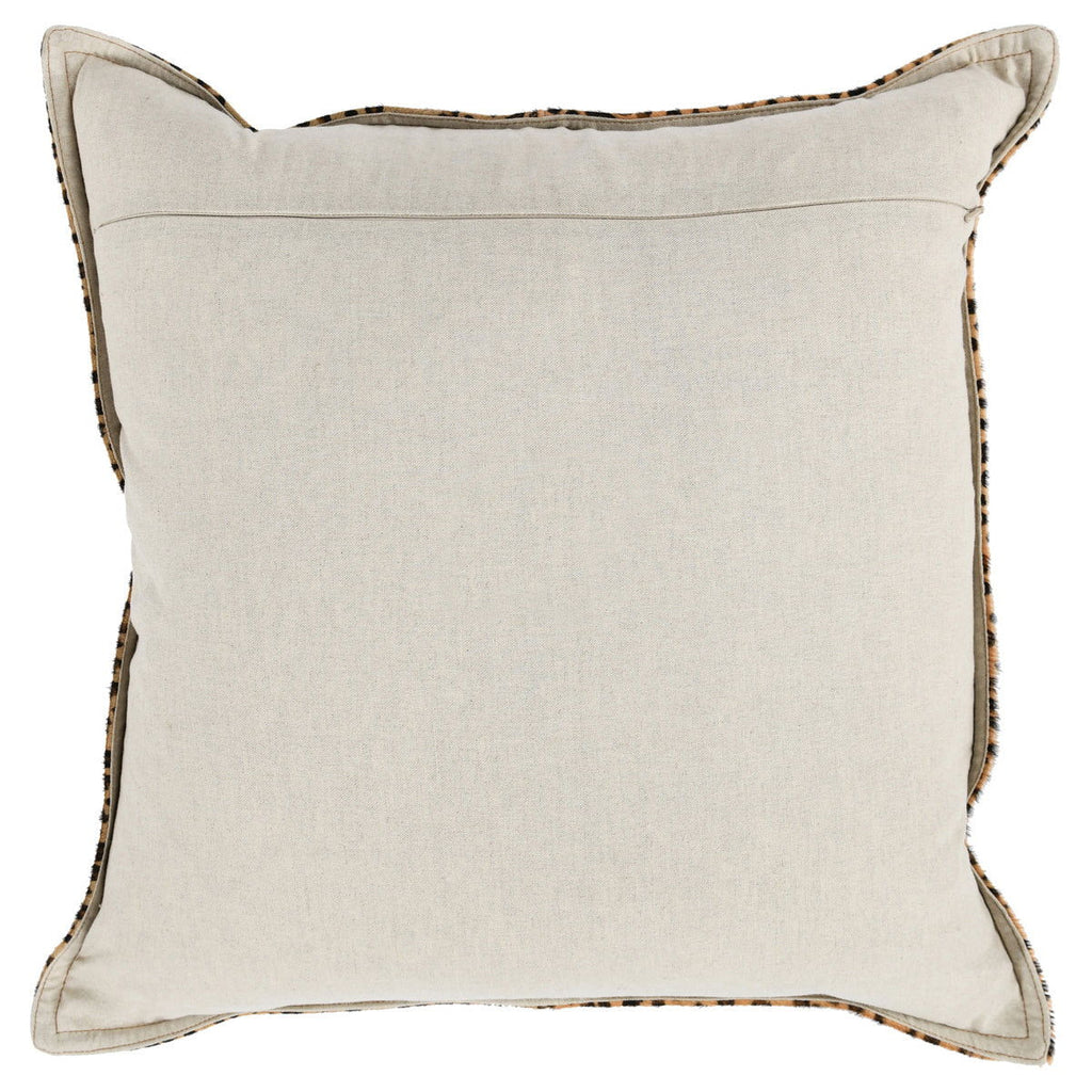Leopard - 20" x 20" Pillow - Camel / Black