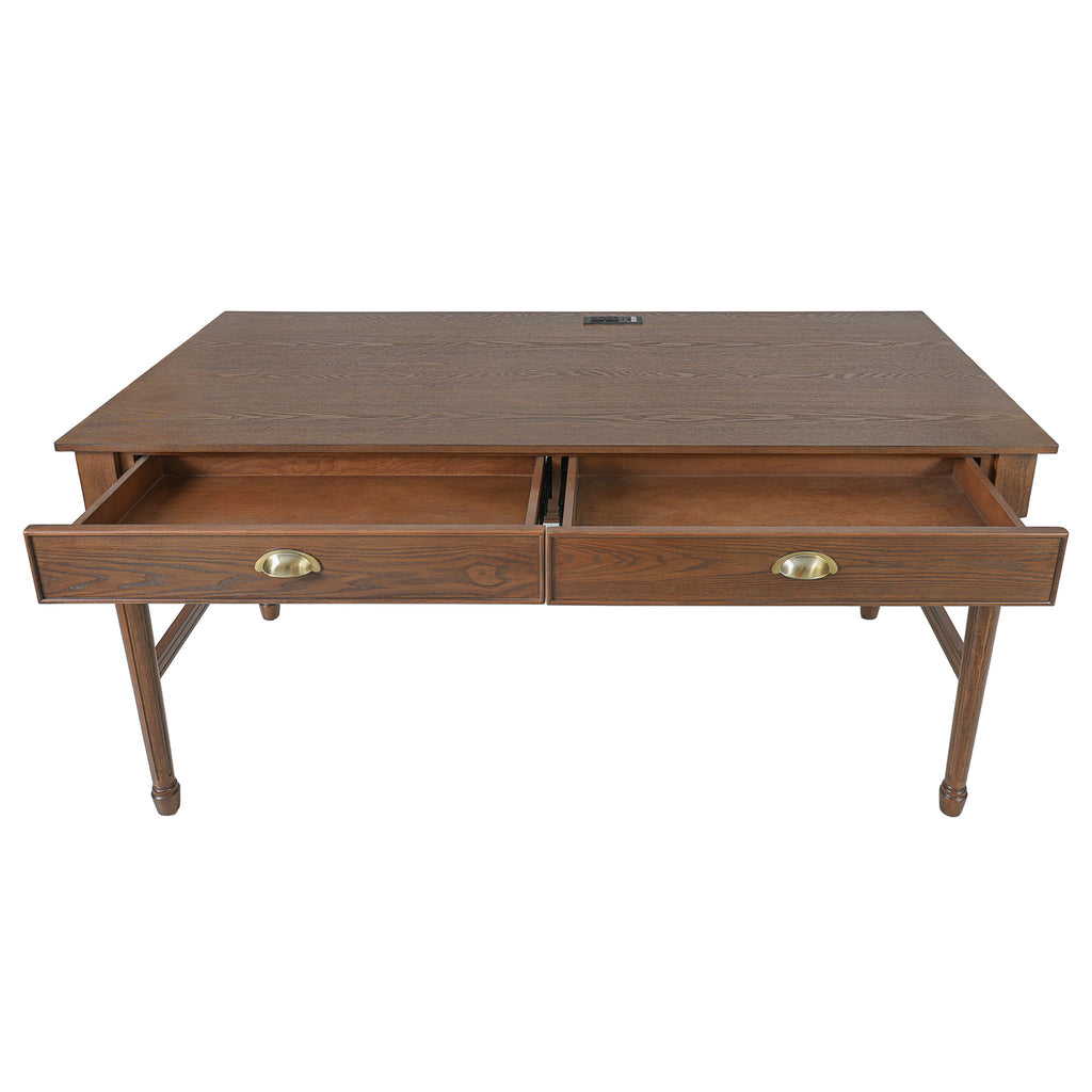 Modern Writing Desk With Drawers For Home Office