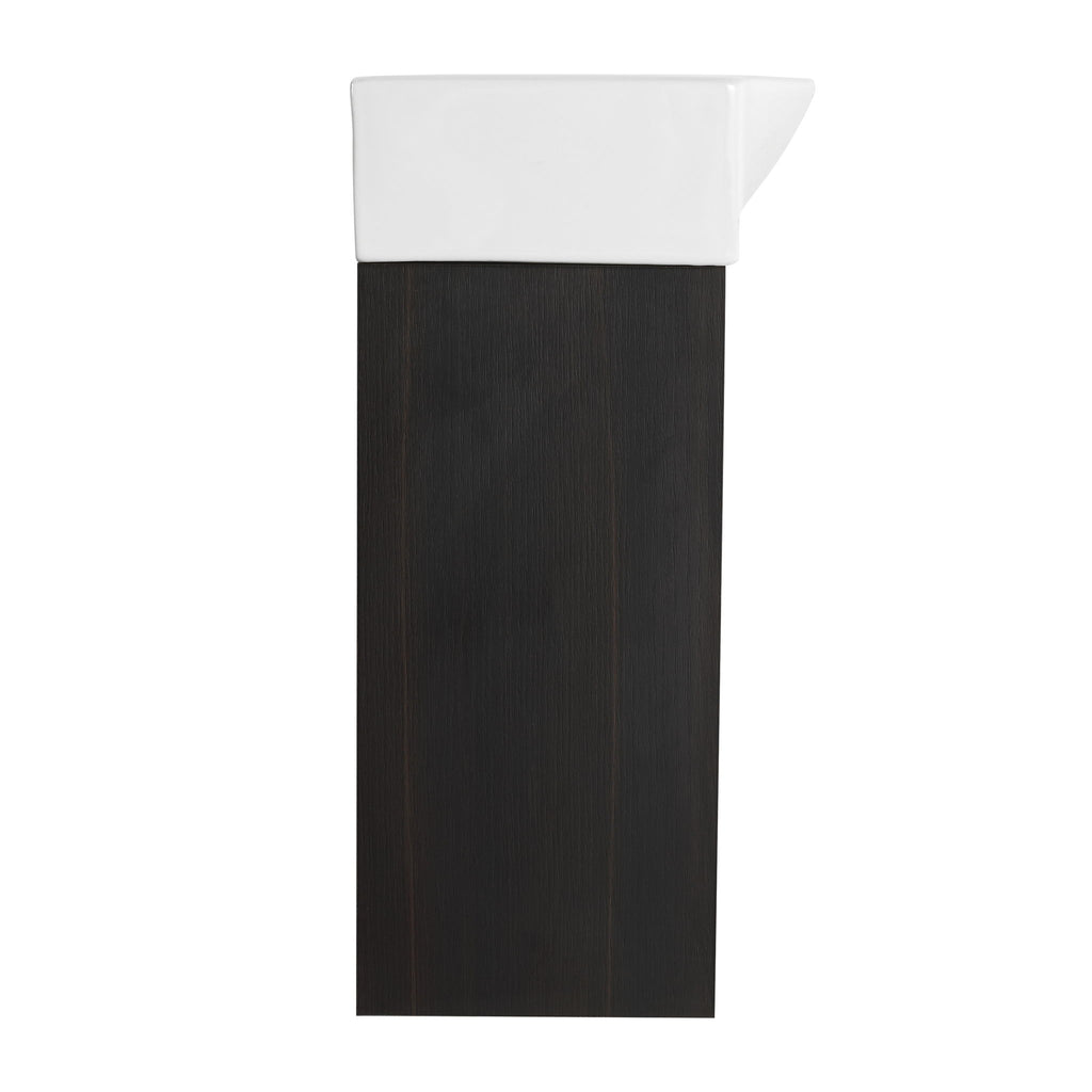 Modern Bathroom Vanity With Ceramic Basin, Wall Mounted Floating Sink Combo, Storage Cabinet