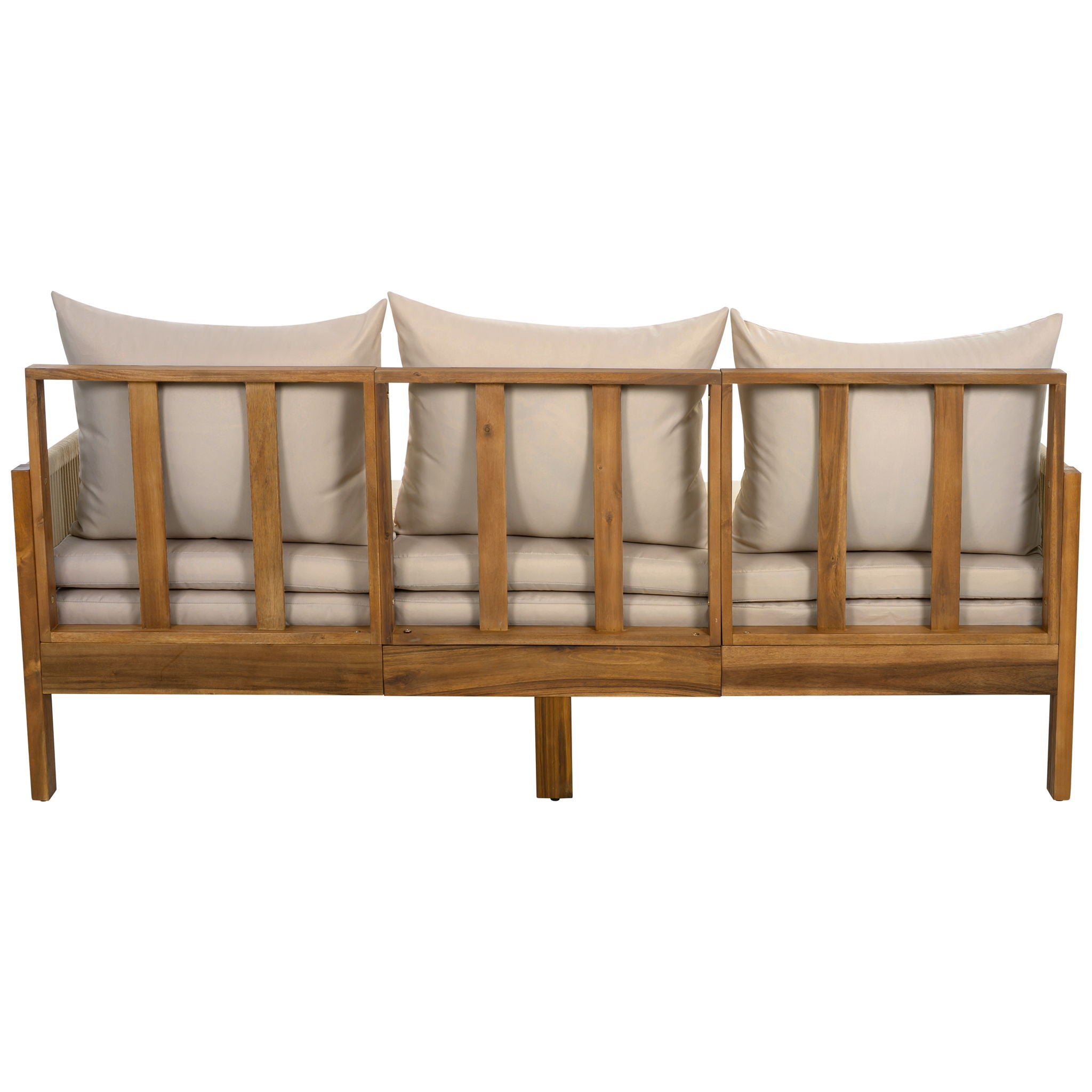 Outdoor Daybed, Patio Sofa Bed, 3 Seat Convertible Sunbed