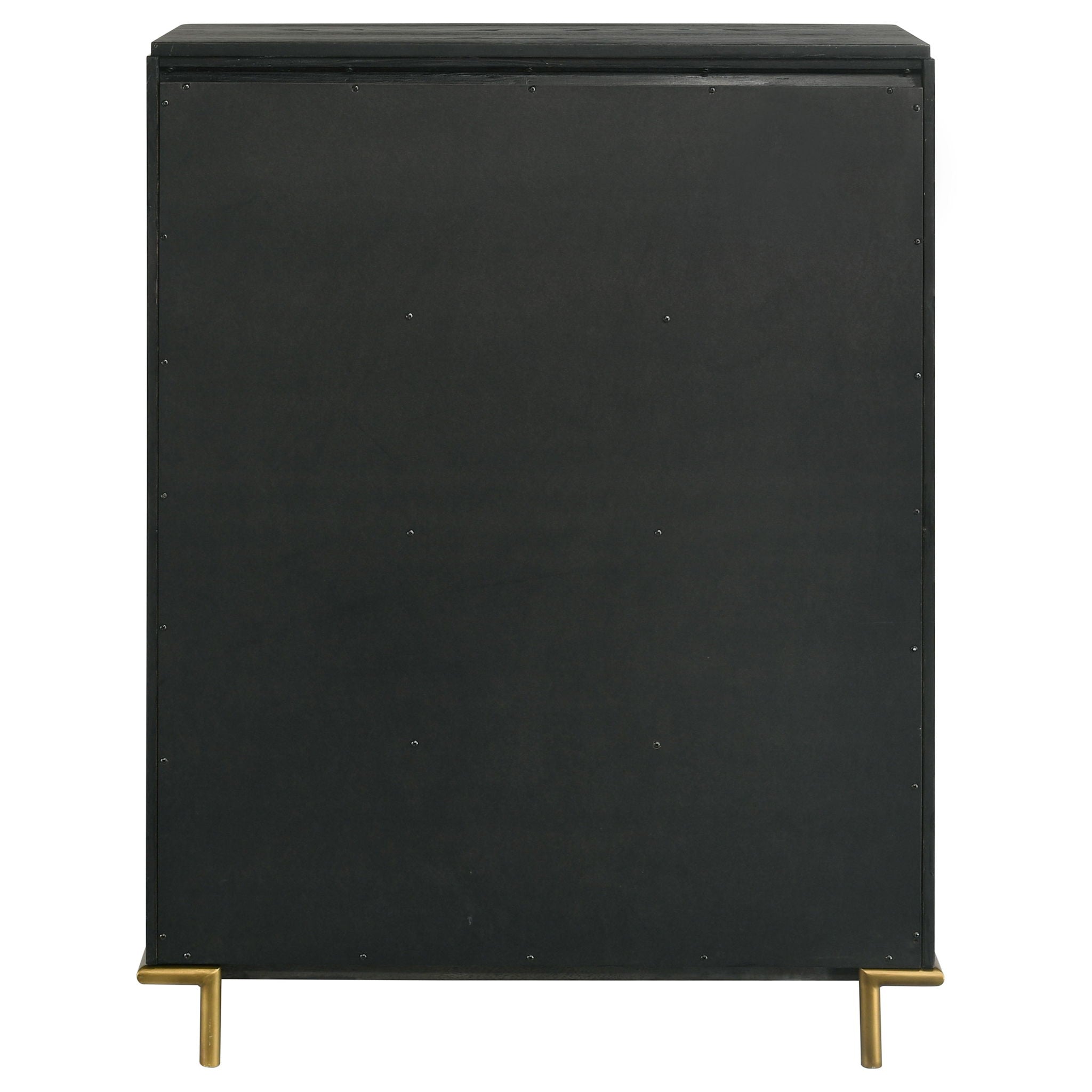 Anser - 5 Drawer Chest, Bedroom Storage Furniture - Black