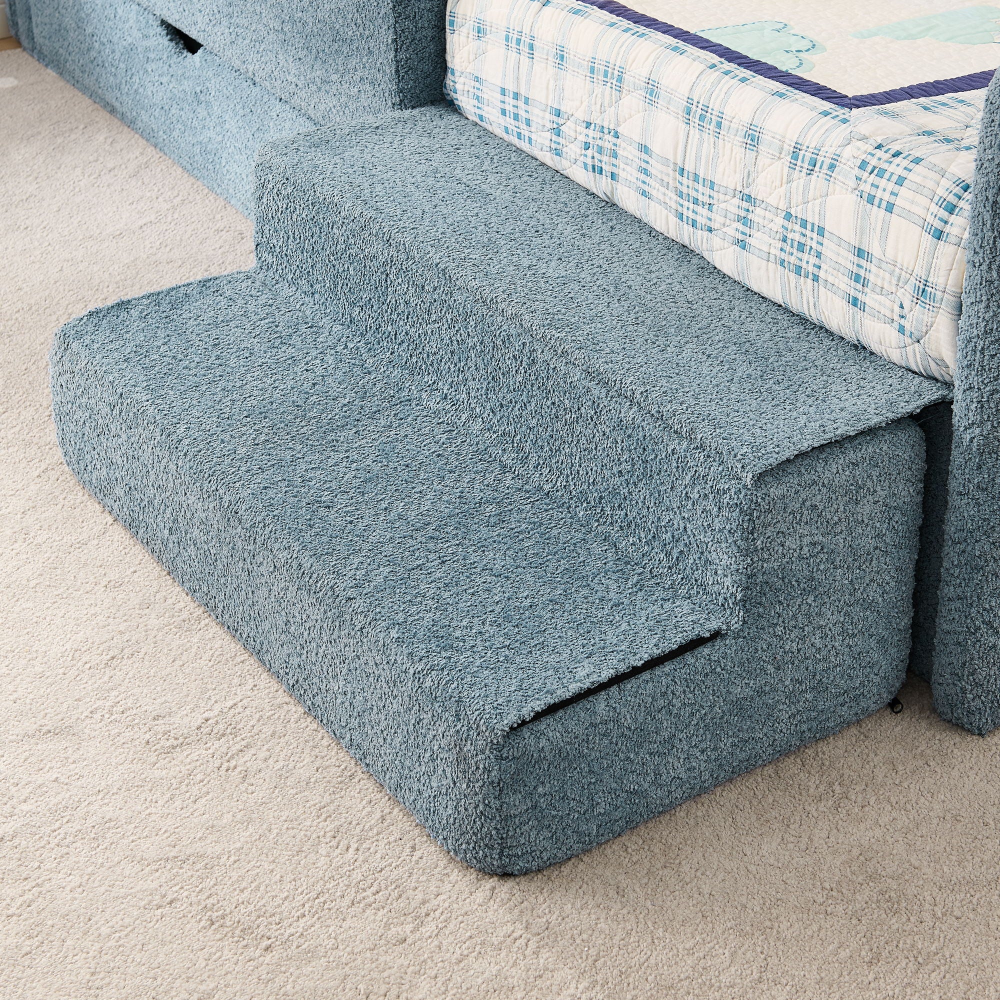 Safe Kids Bed With Guardrails And Storage