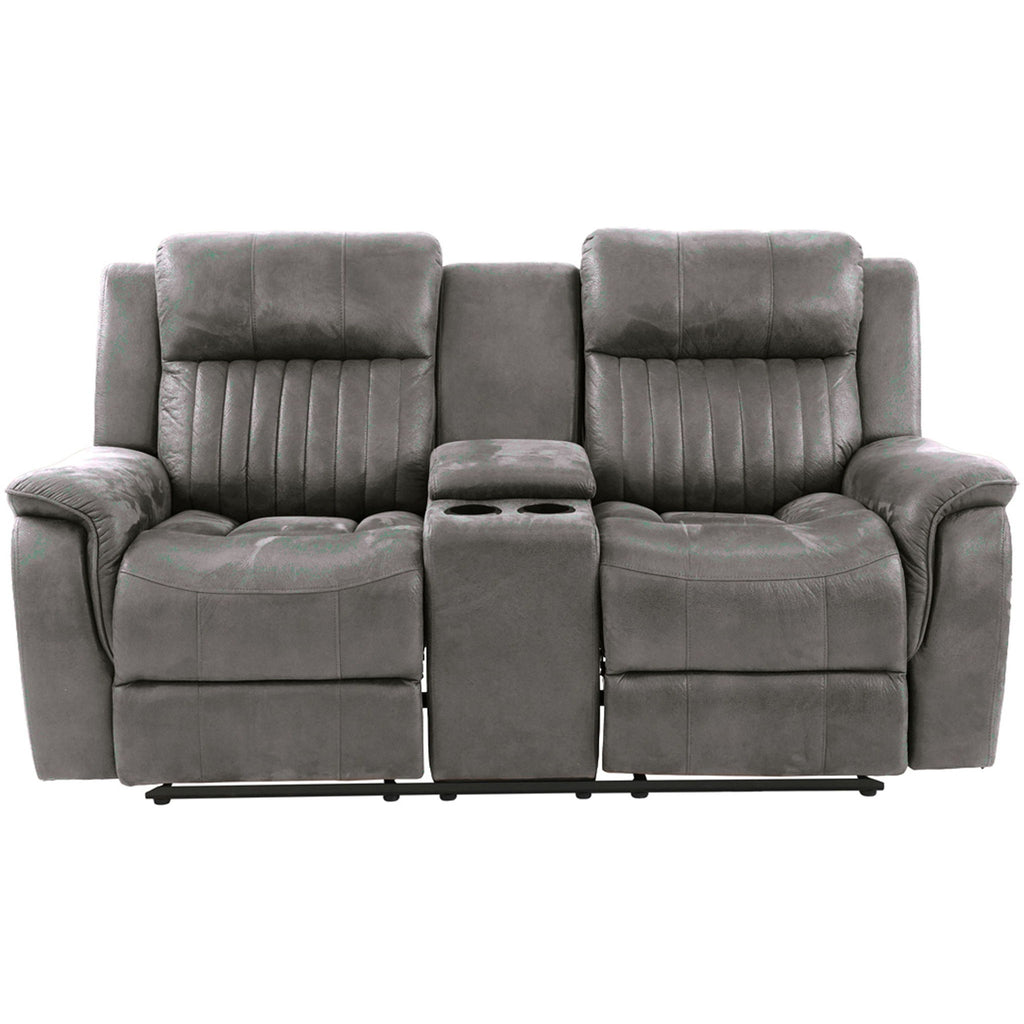 Contemporary Living Room Set, Horizontal And Vertical Tufting