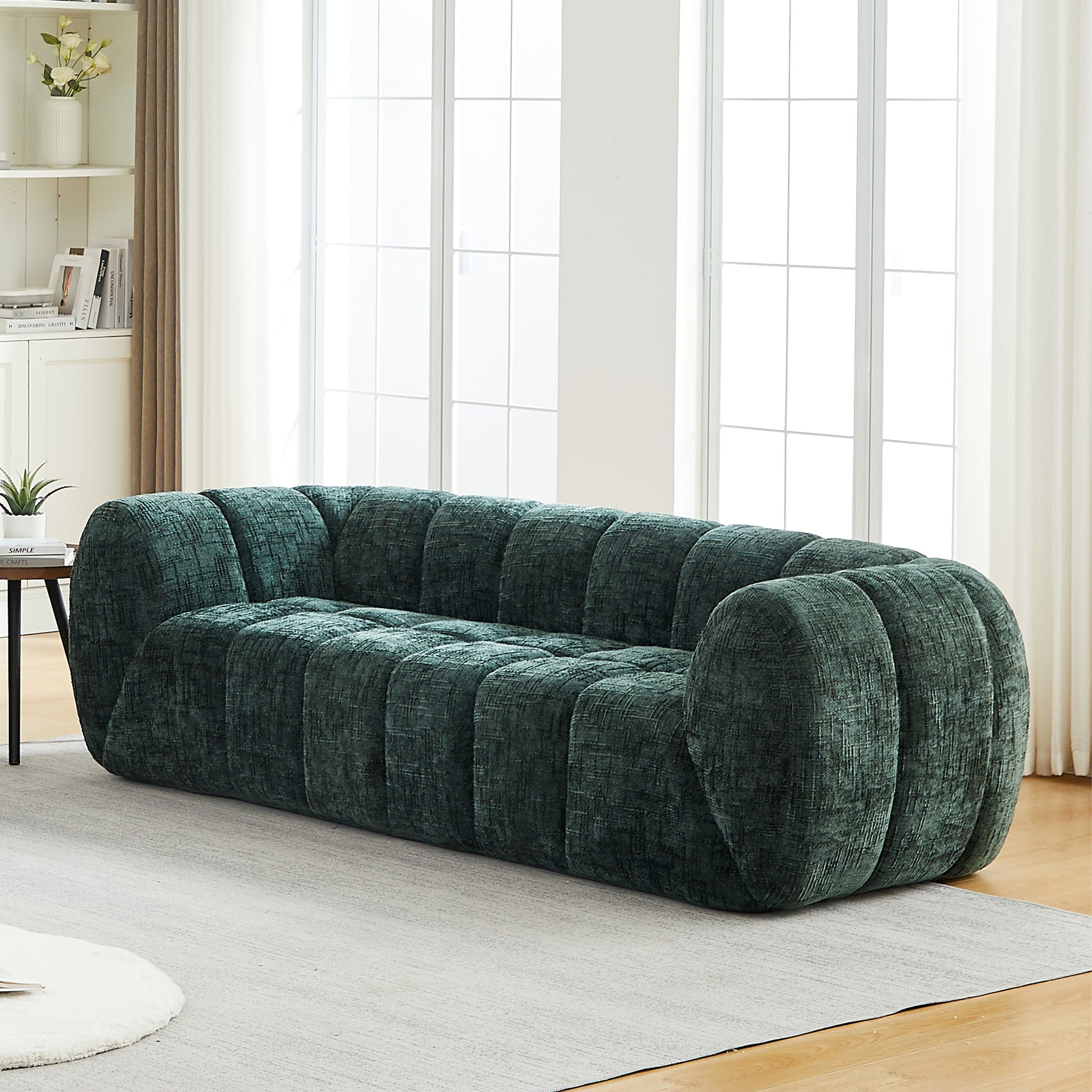 Modern Sofa With Piano Key Backrest