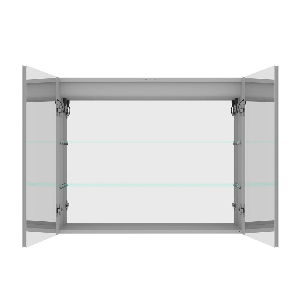 Medicine Cabinet With LED Vanity Mirror, Anti-Fog, Waterproof, Dimmable With Touch Switch