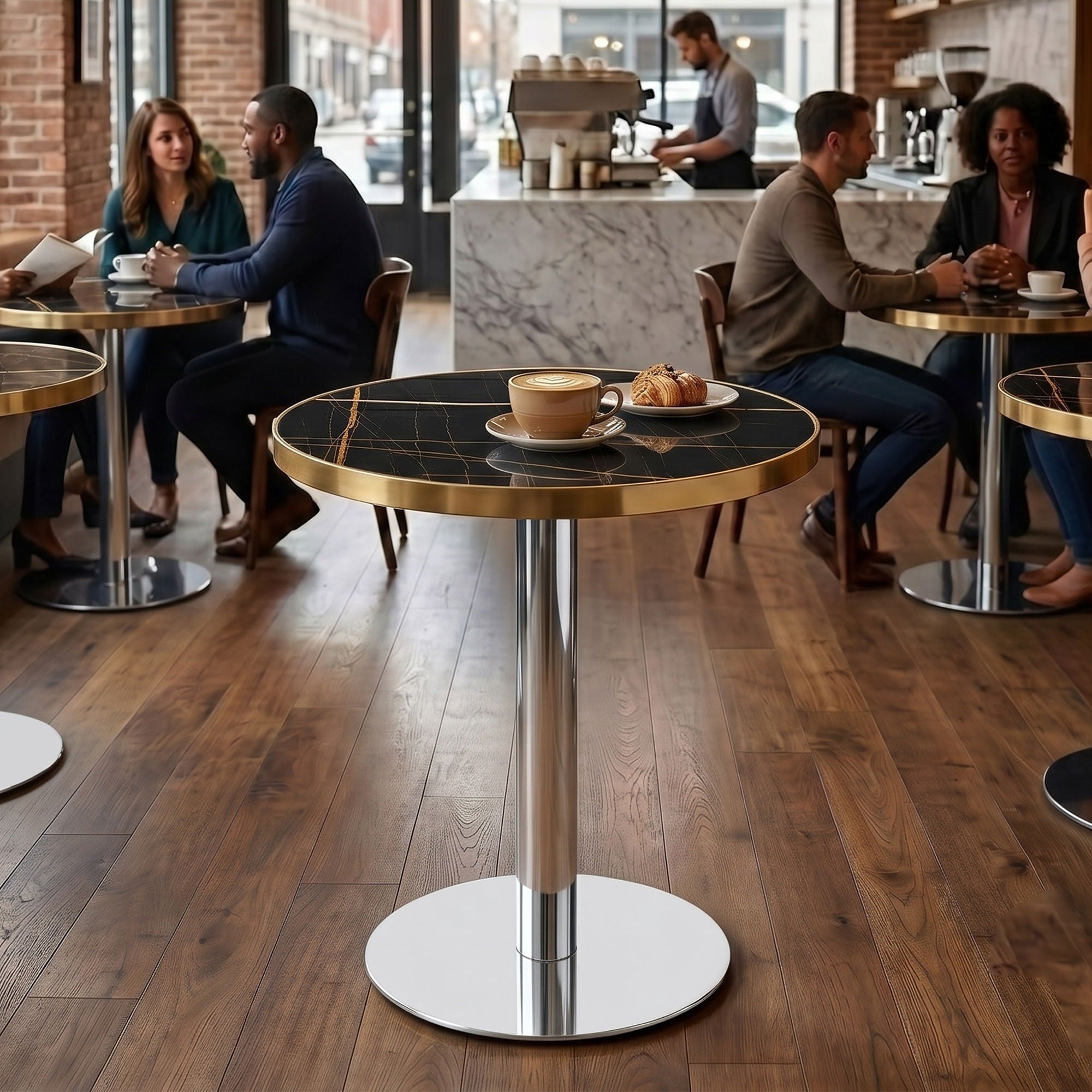 Elegant Modern Round Bistro Table