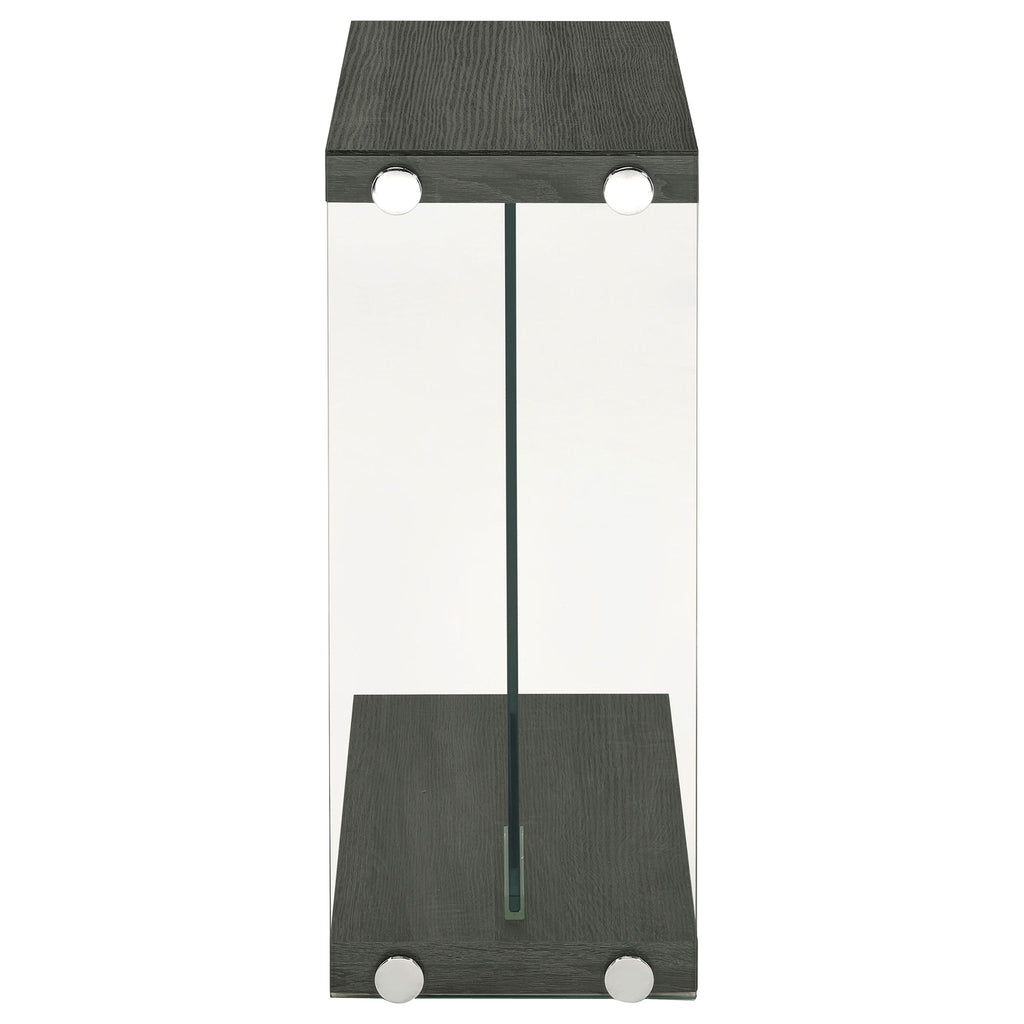 Sampson - C Shaped Side Table - Gray