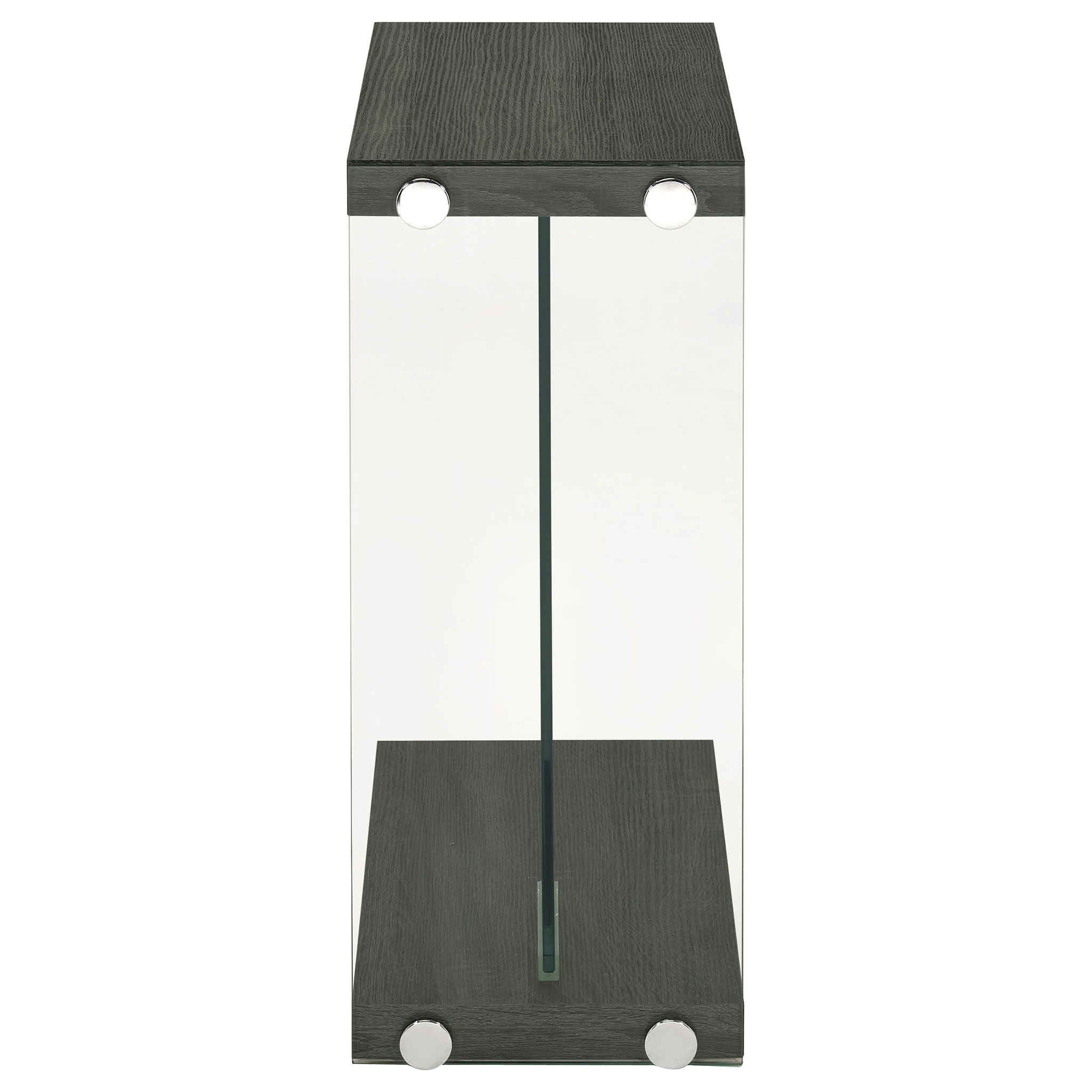 Sampson - C Shaped Side Table - Gray
